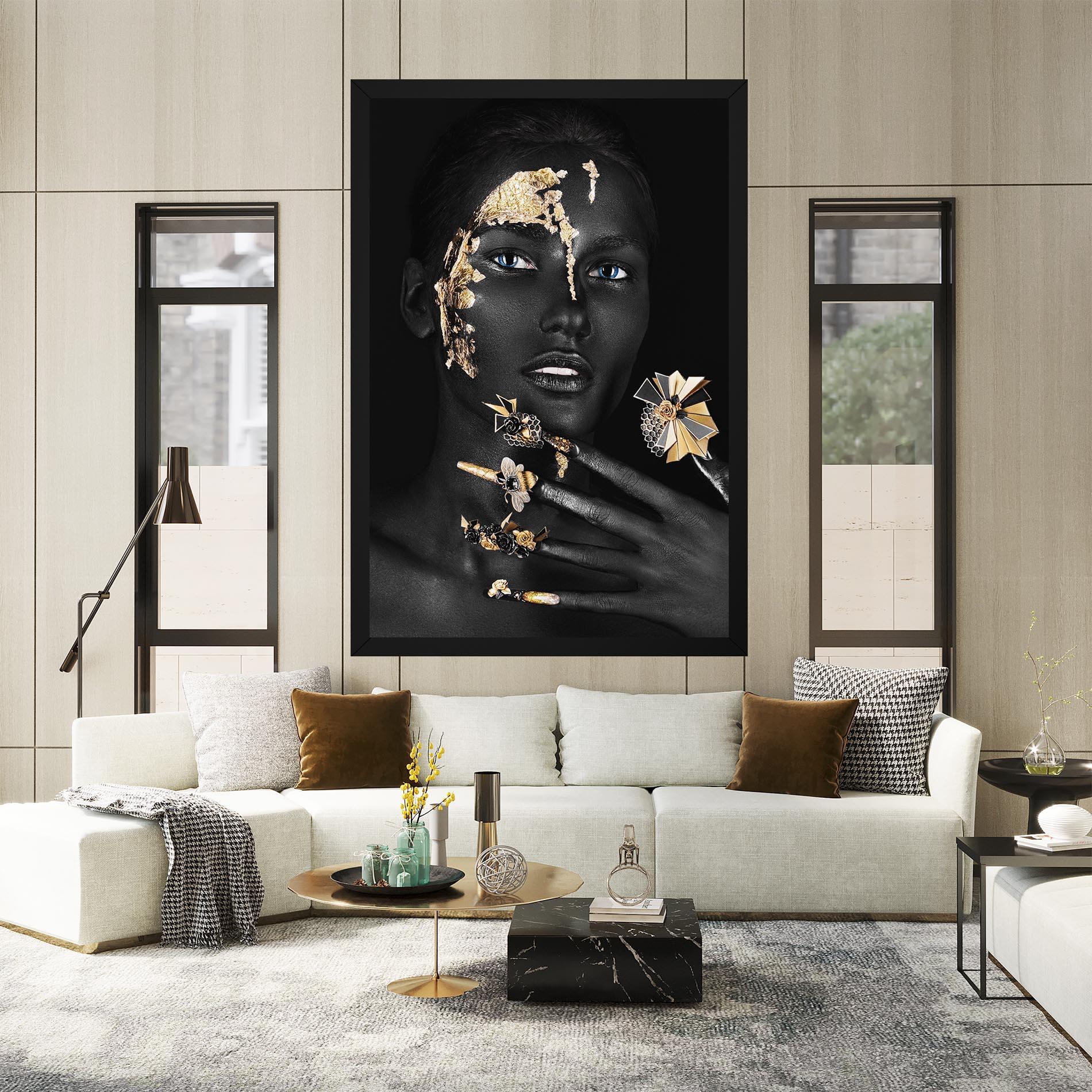 Vászonkép Black Art Makeup mockup 2