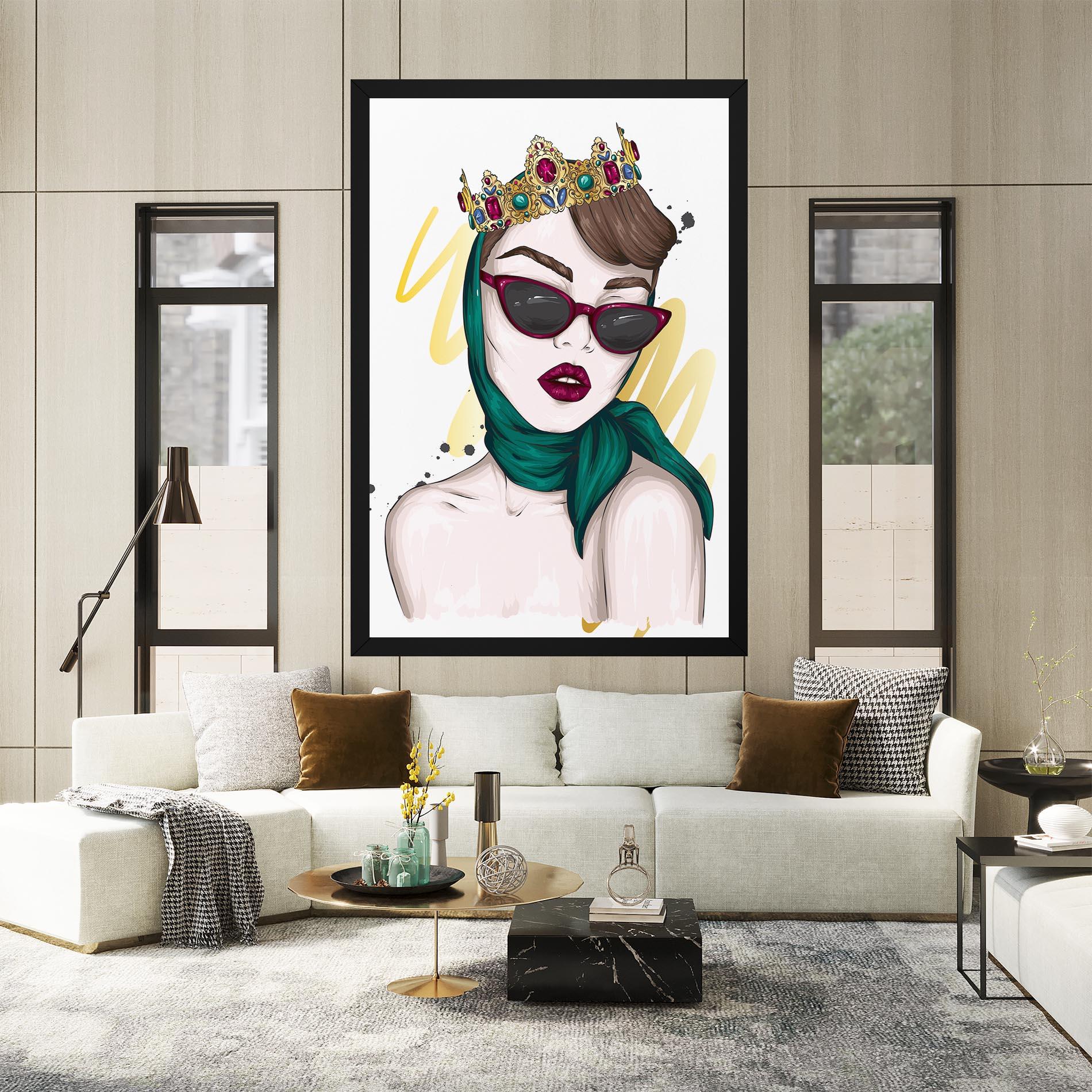 Vászonkép Diva Crown mockup 2