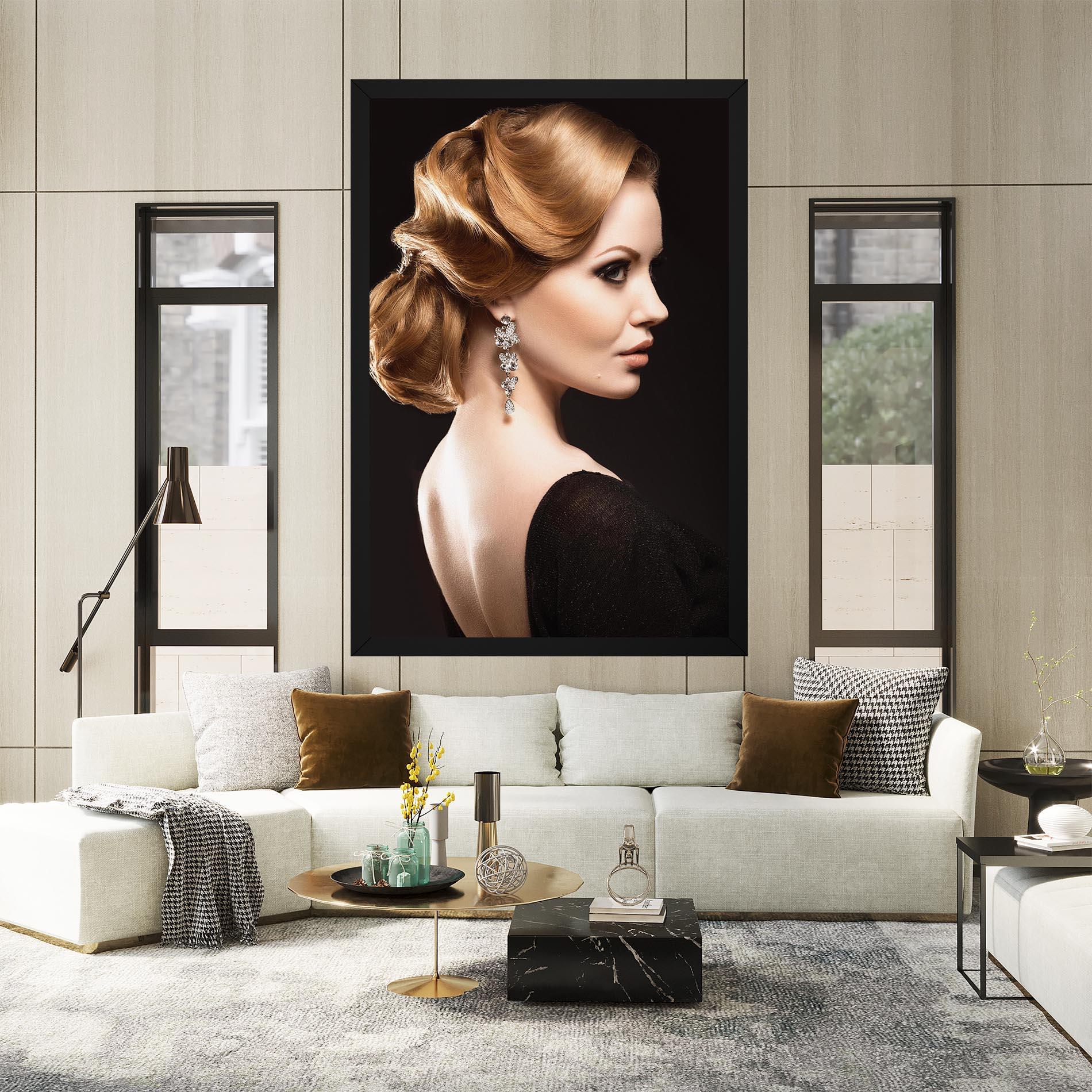 Vászonkép Elegant Earrings mockup 2