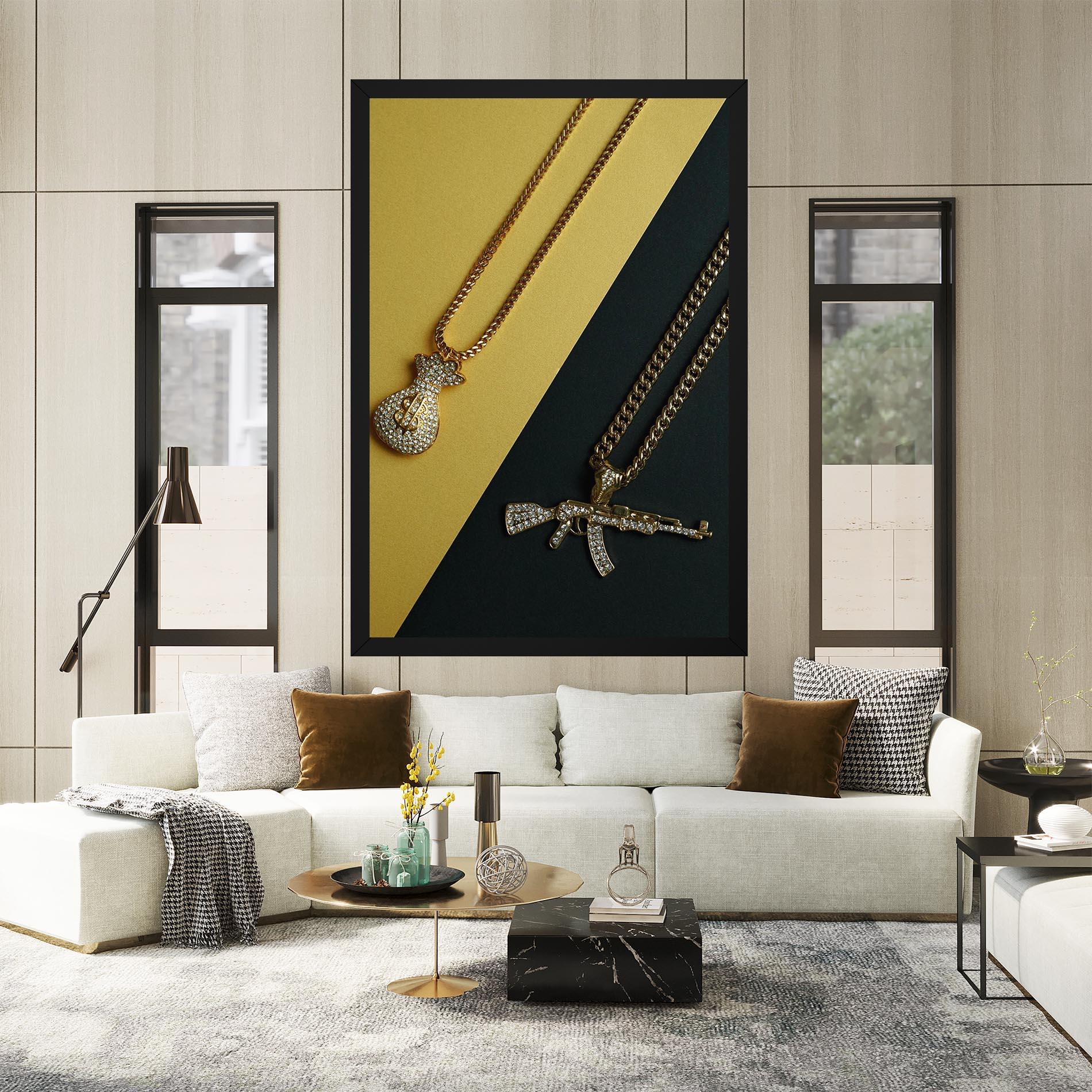 Vászonkép Gun Neckace mockup 2