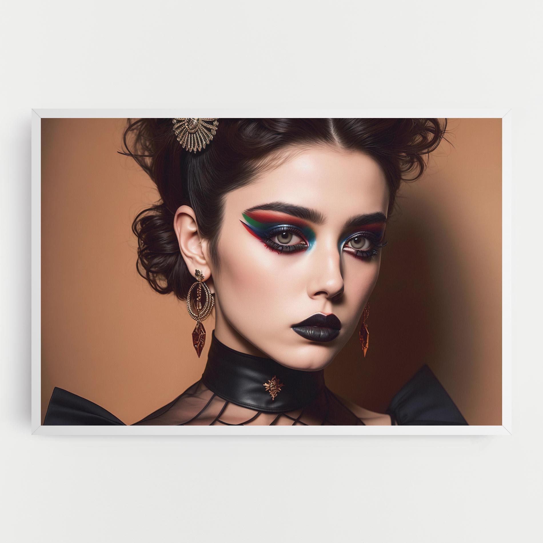 Vászonkép Black Lips Makeup mockup 0