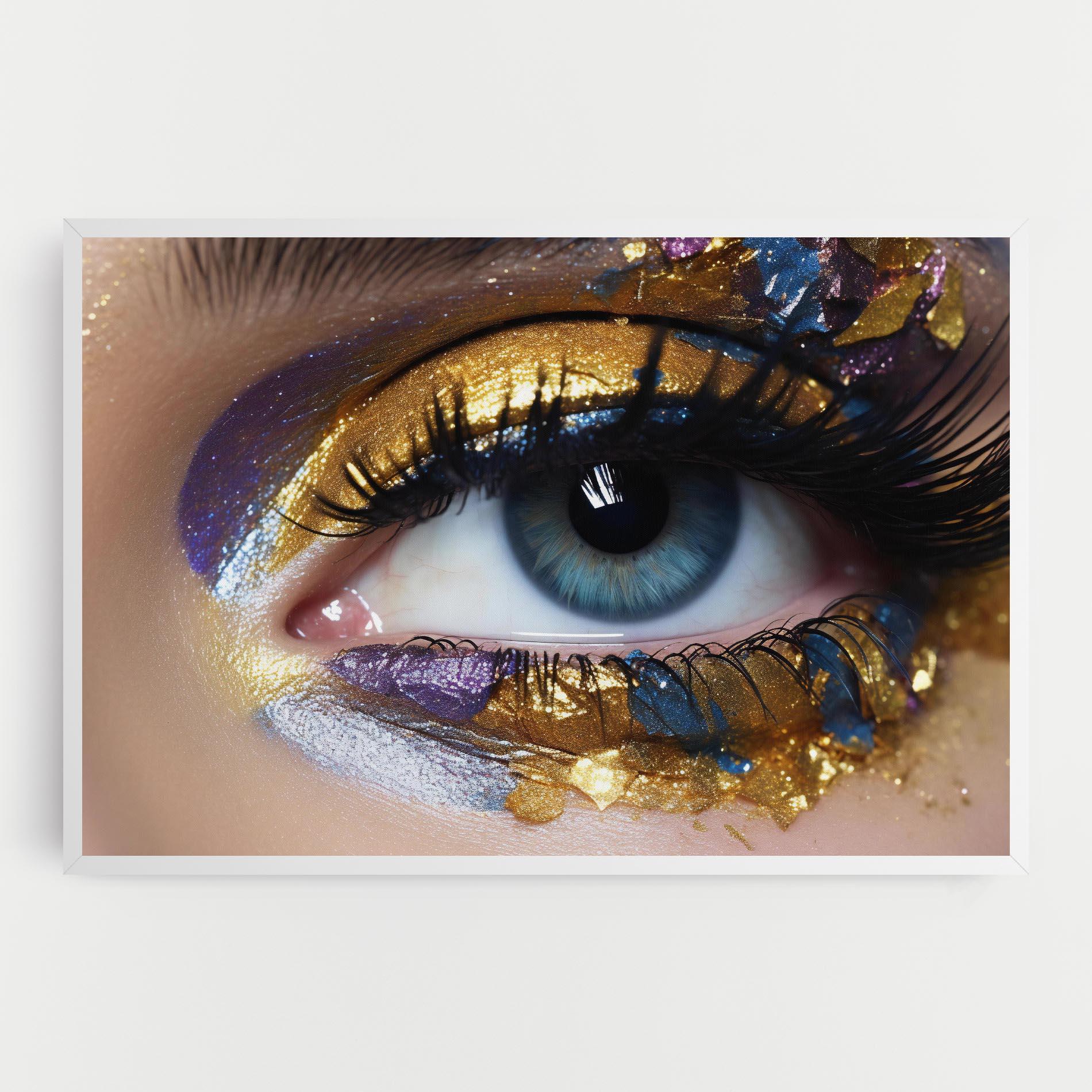 Vászonkép Golden Purple Make Up mockup 0