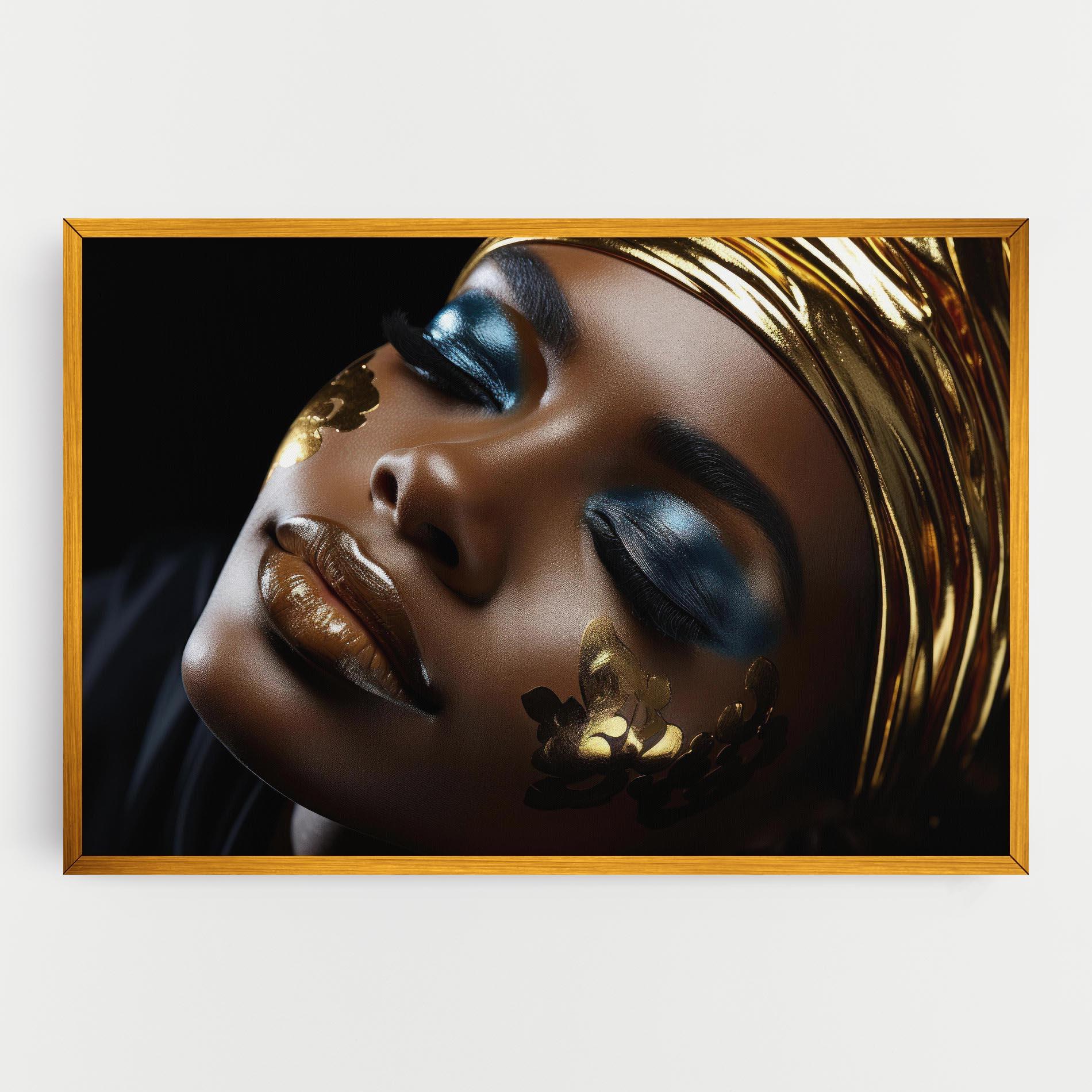 Vászonkép Dark Blue Makeup mockup 0