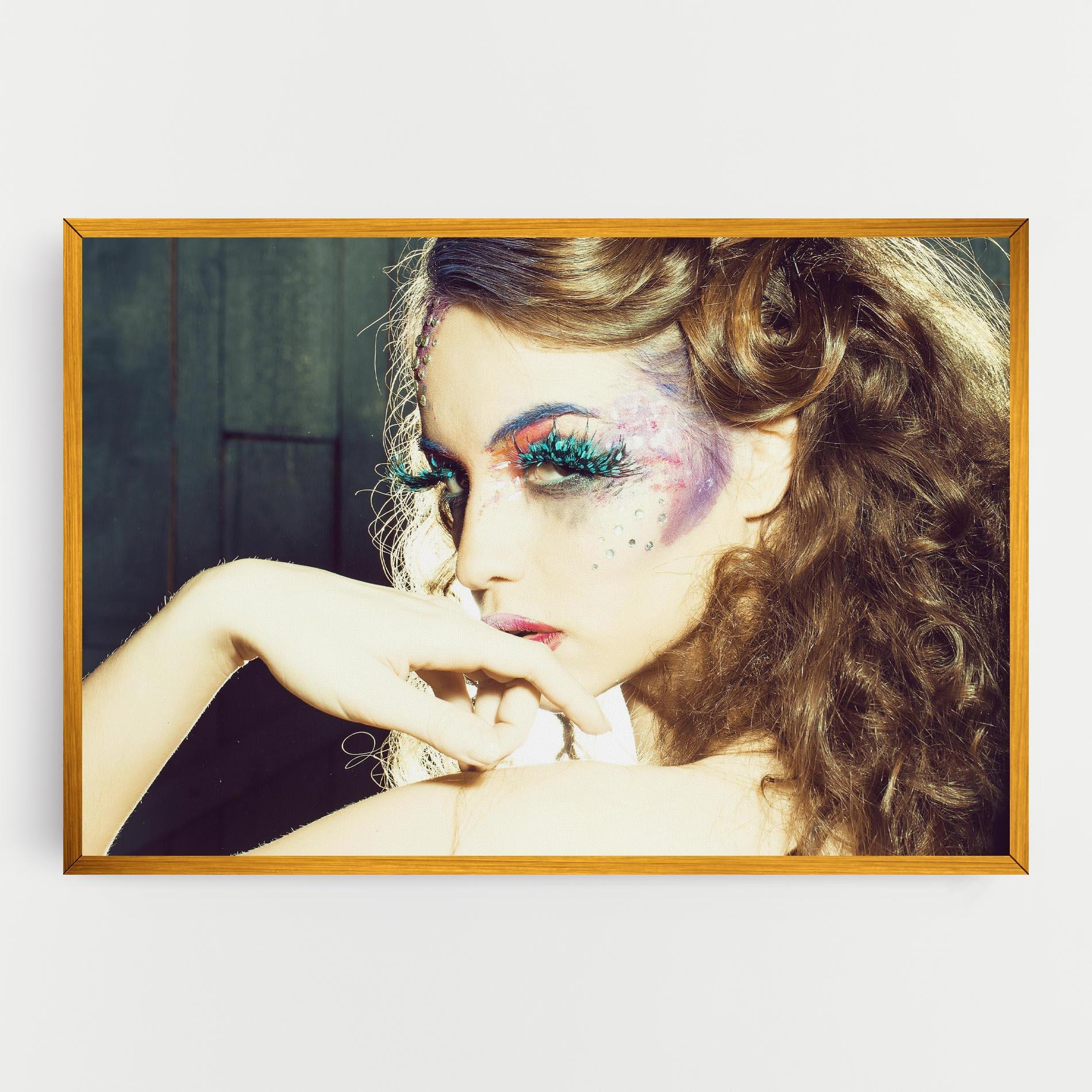 Vászonkép False Feather Eyelashes mockup 0