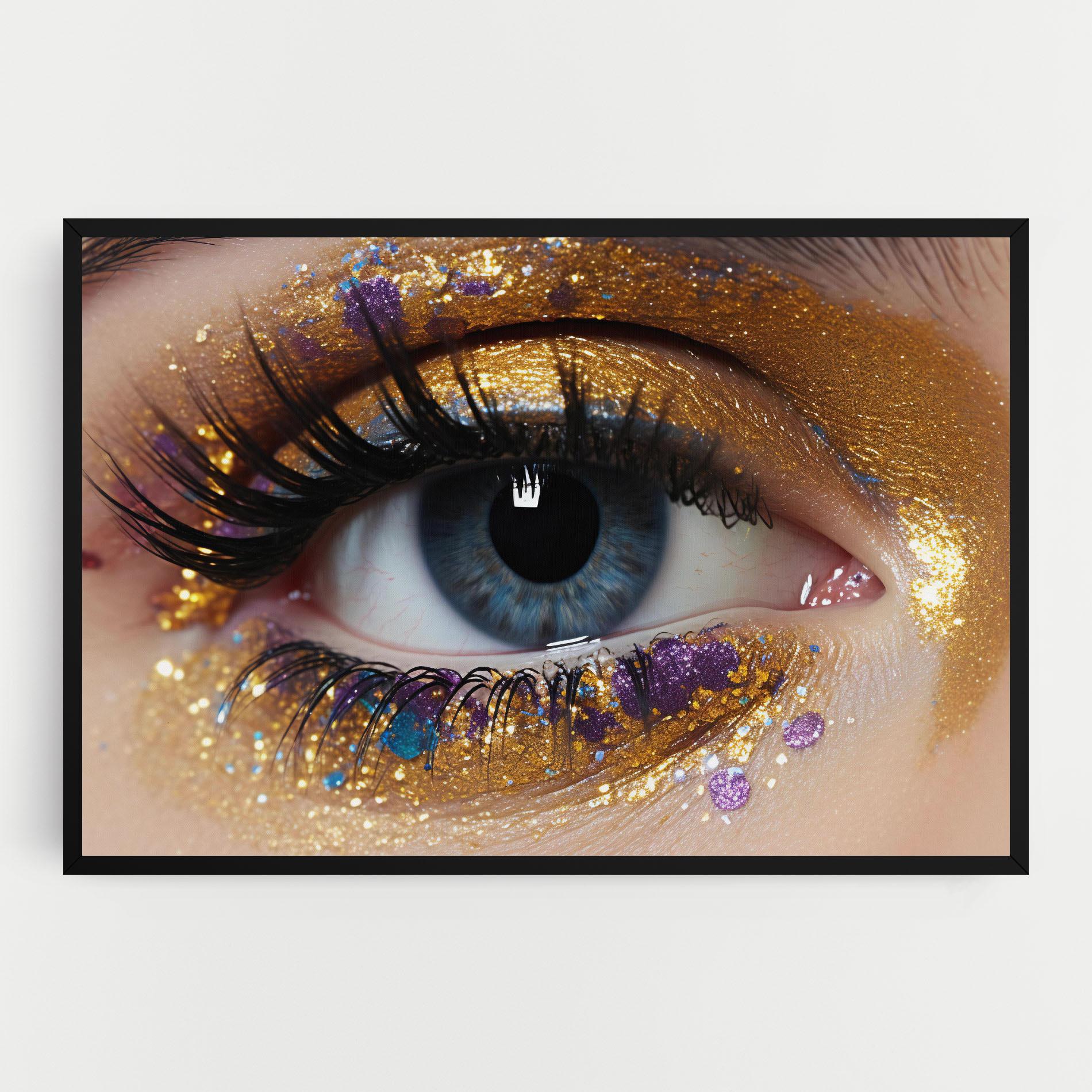 Vászonkép Blue Eye Make Up mockup 0