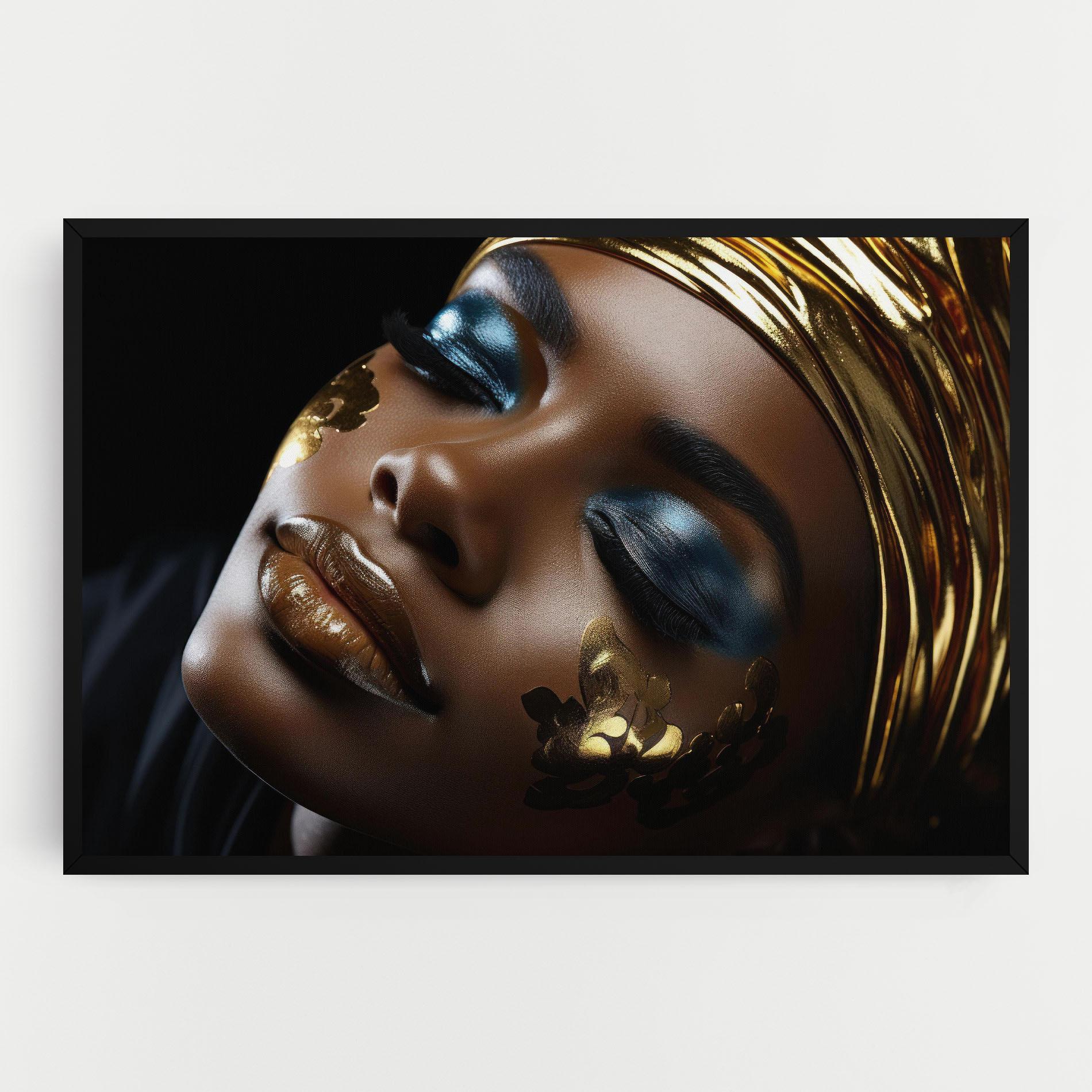 Vászonkép Dark Blue Makeup mockup 0