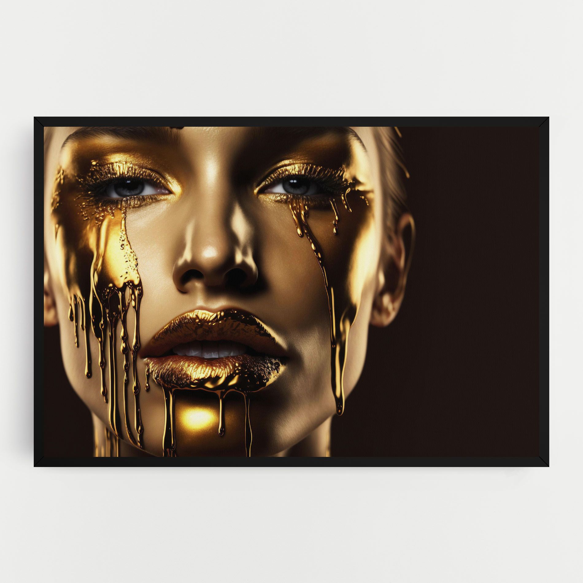 Gold Dripping Makeup mockup 0