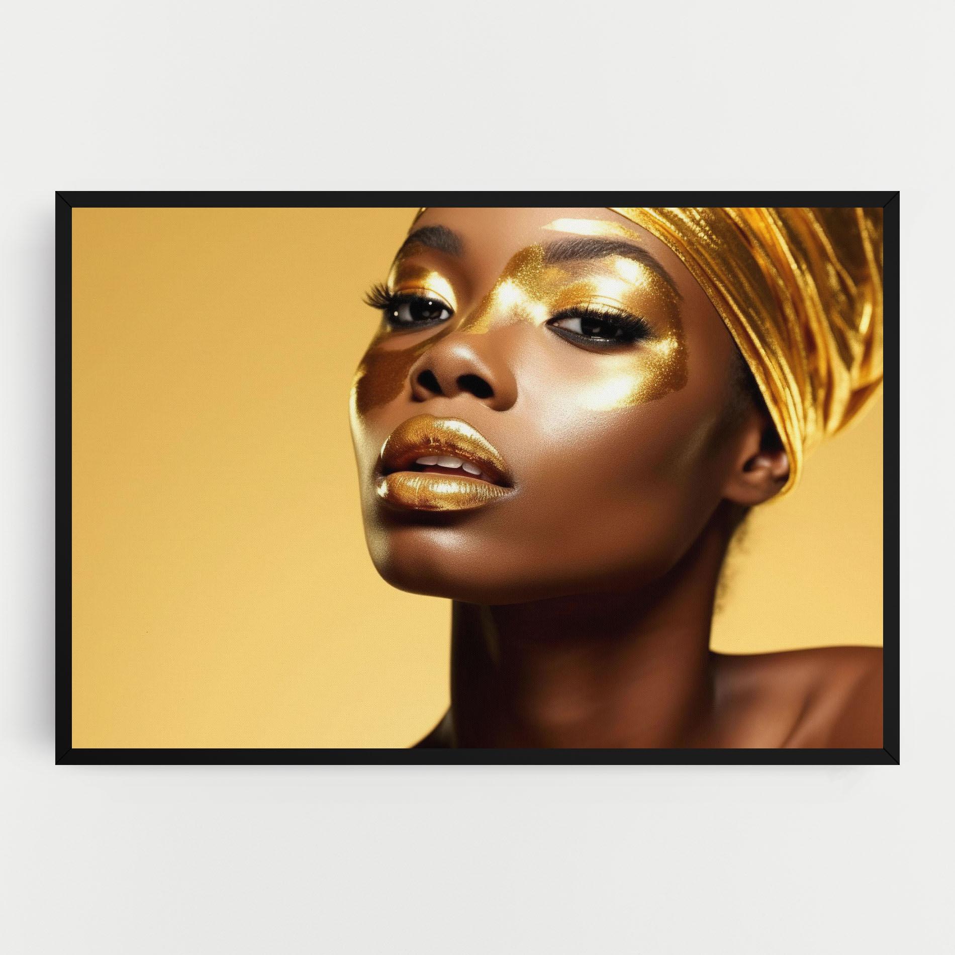 Vászonkép Gold Headdress mockup 0