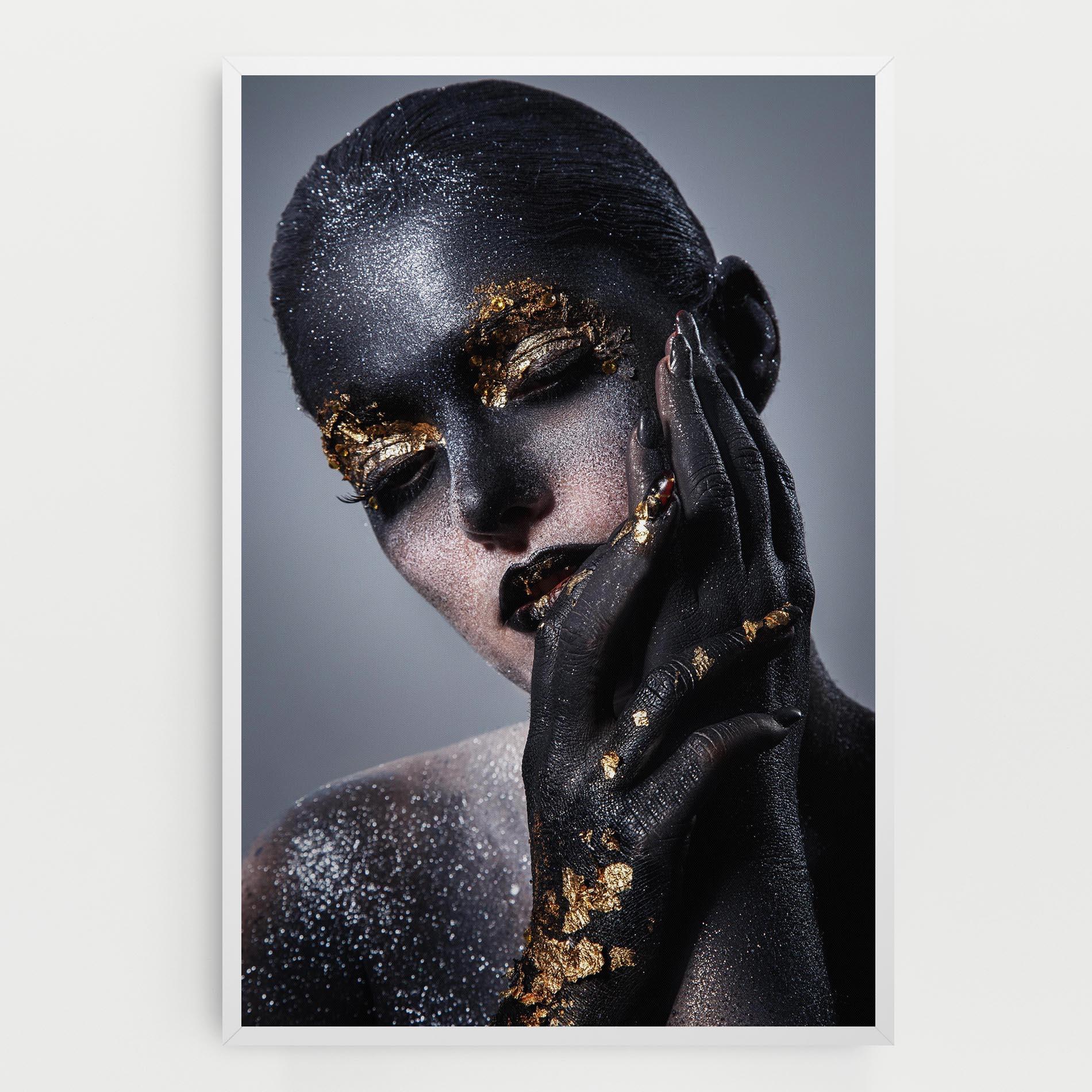 Vászonkép Black Artistic Makeup mockup 0