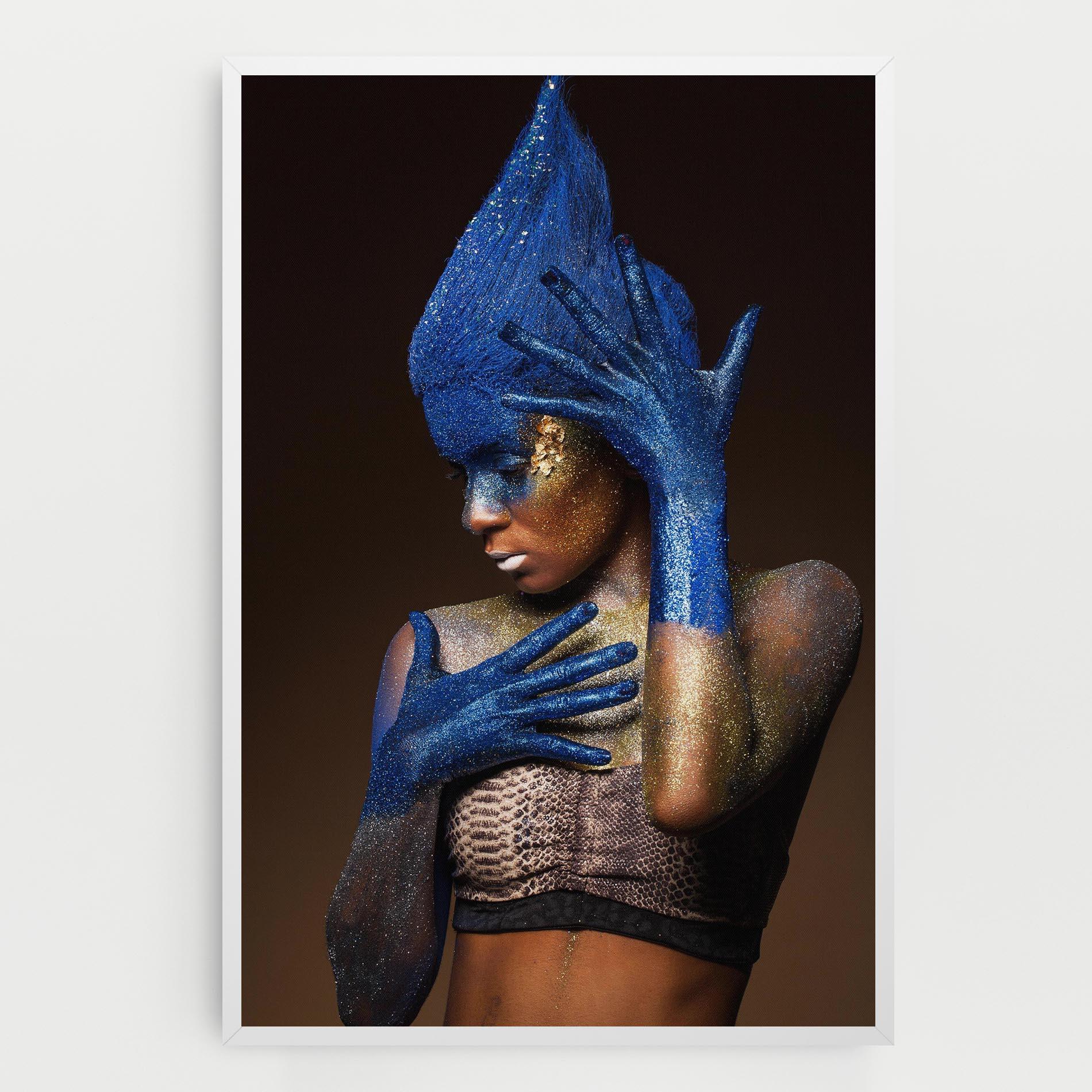 Vászonkép Blue Hands Makeup mockup 0