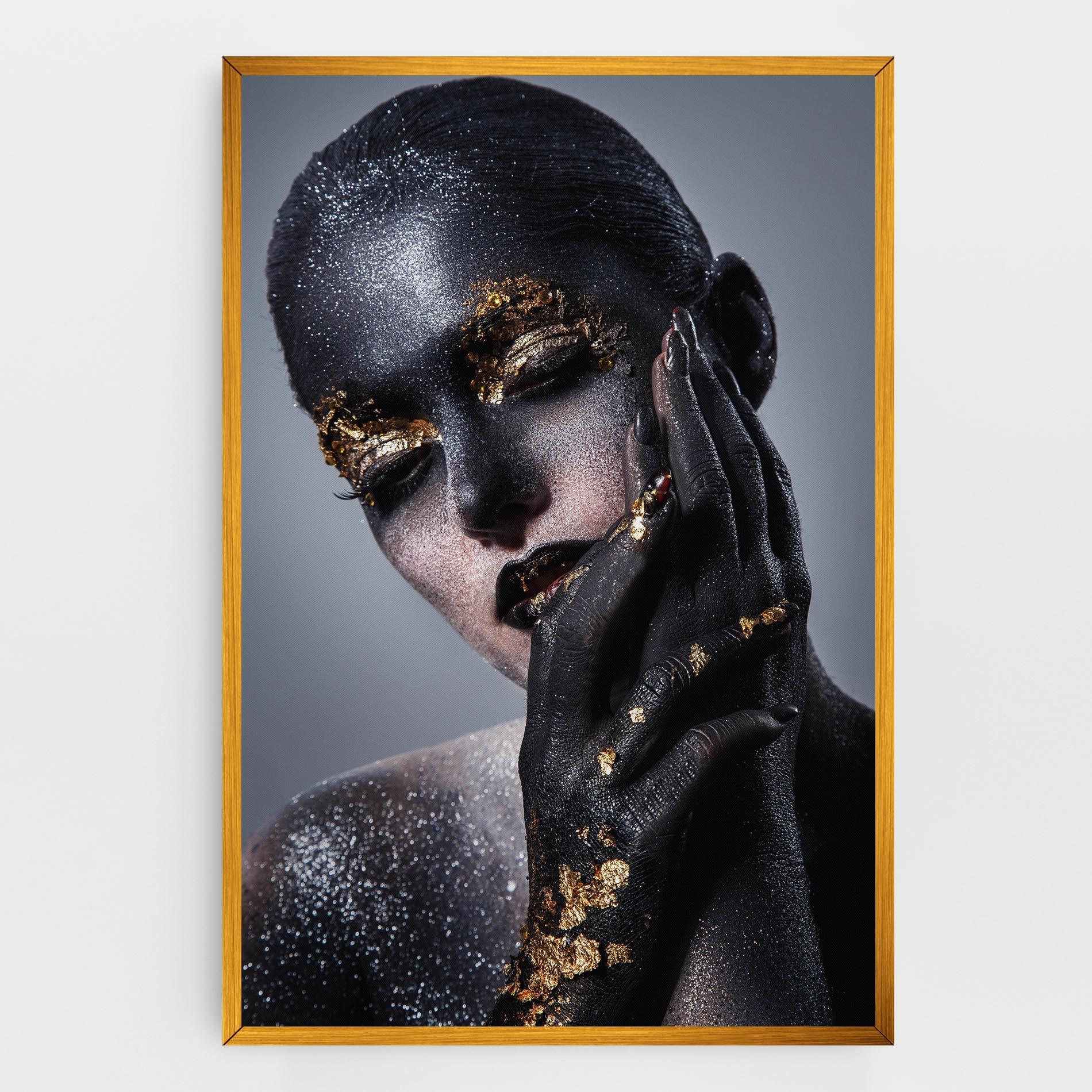 Vászonkép Black Artistic Makeup mockup 0