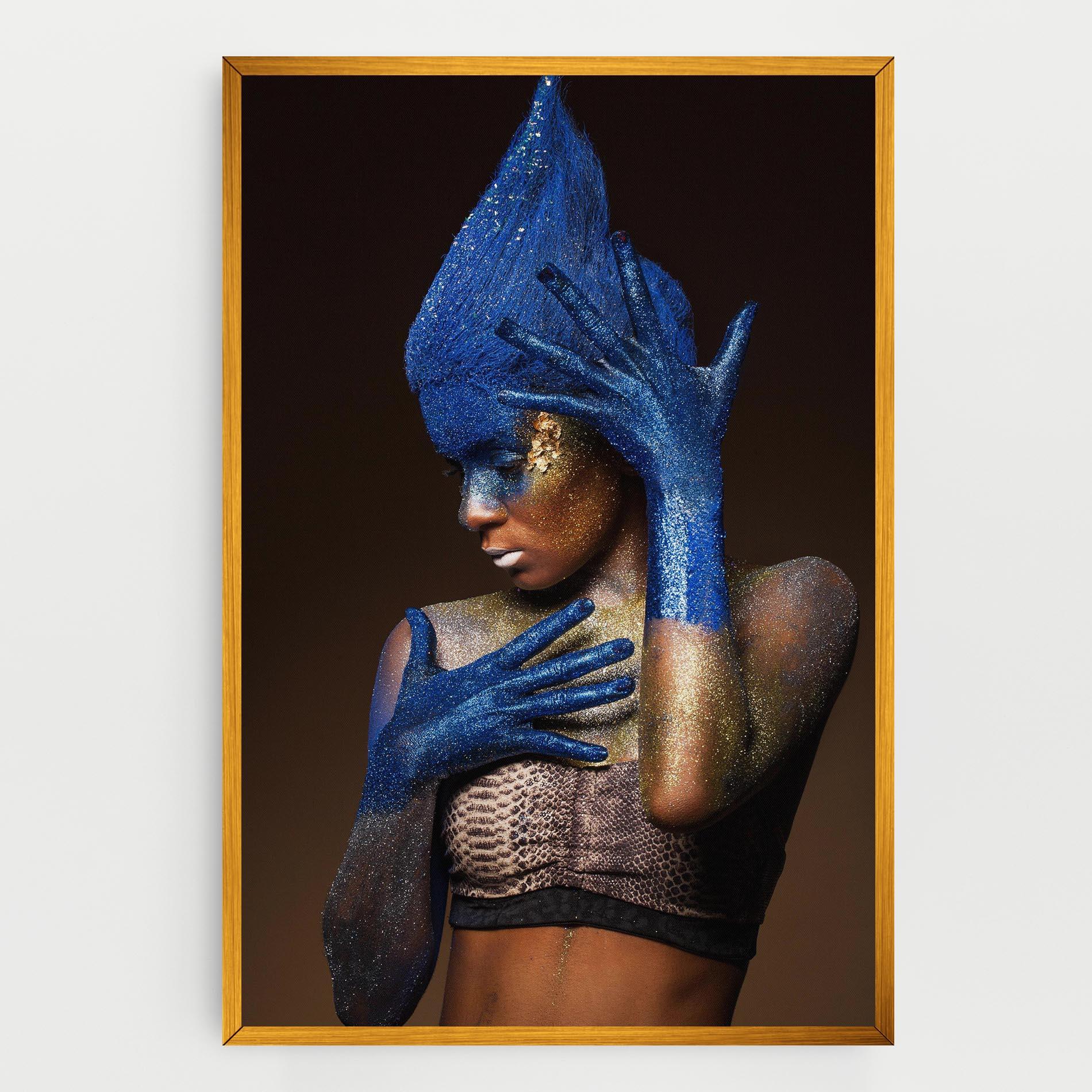 Vászonkép Blue Hands Makeup mockup 0