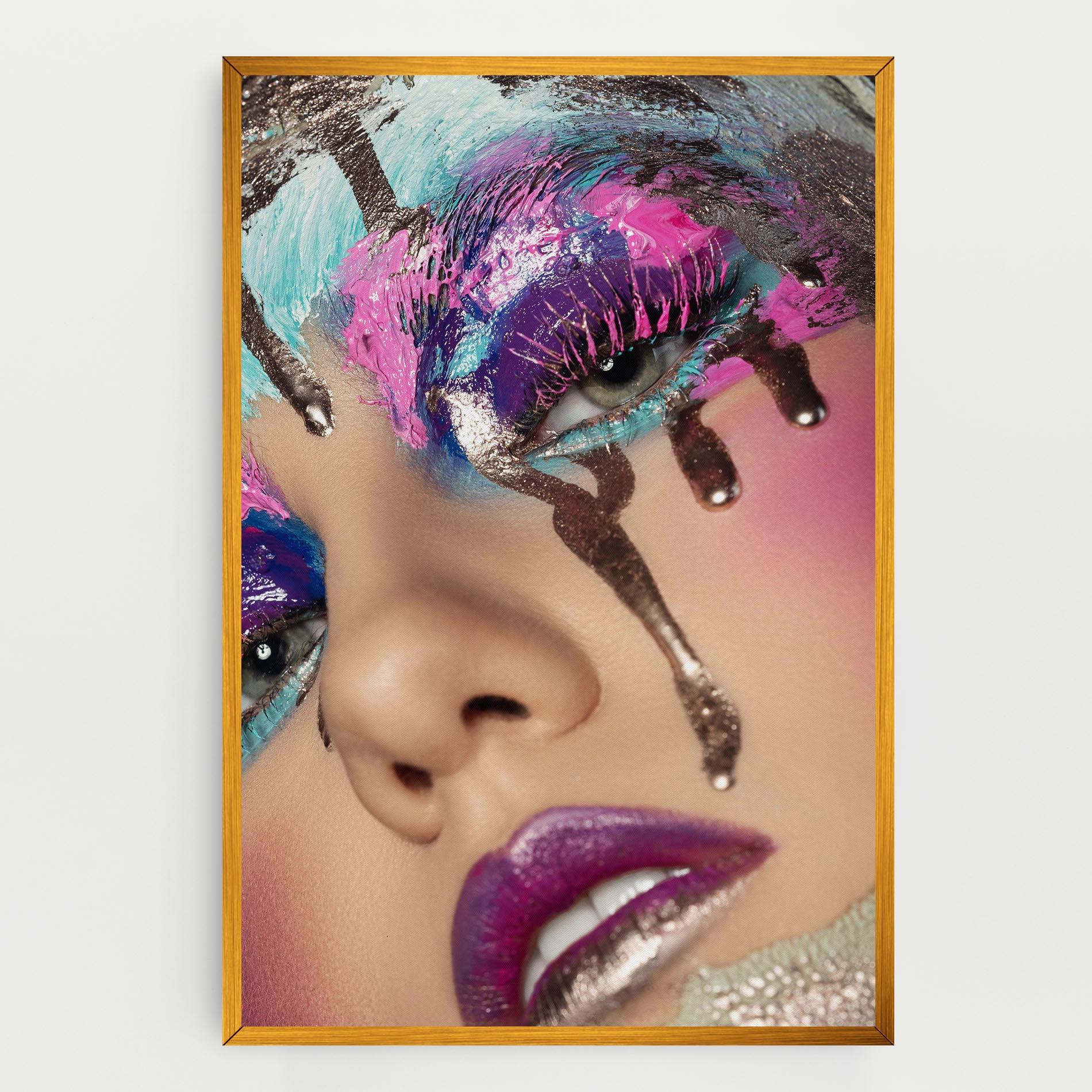 Vászonkép Pretty Pink Eyelashes mockup 0