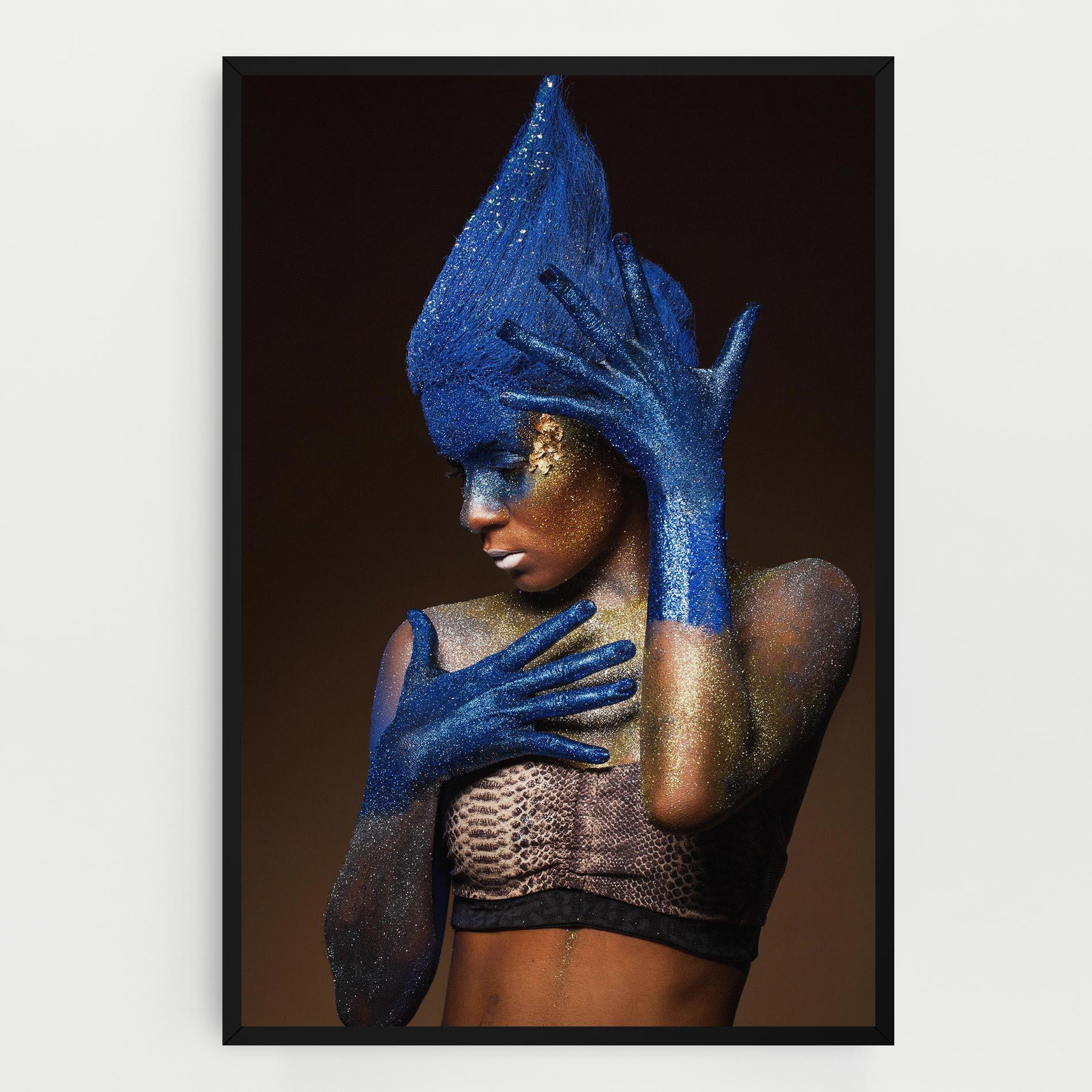 Vászonkép Blue Hands Makeup mockup 0