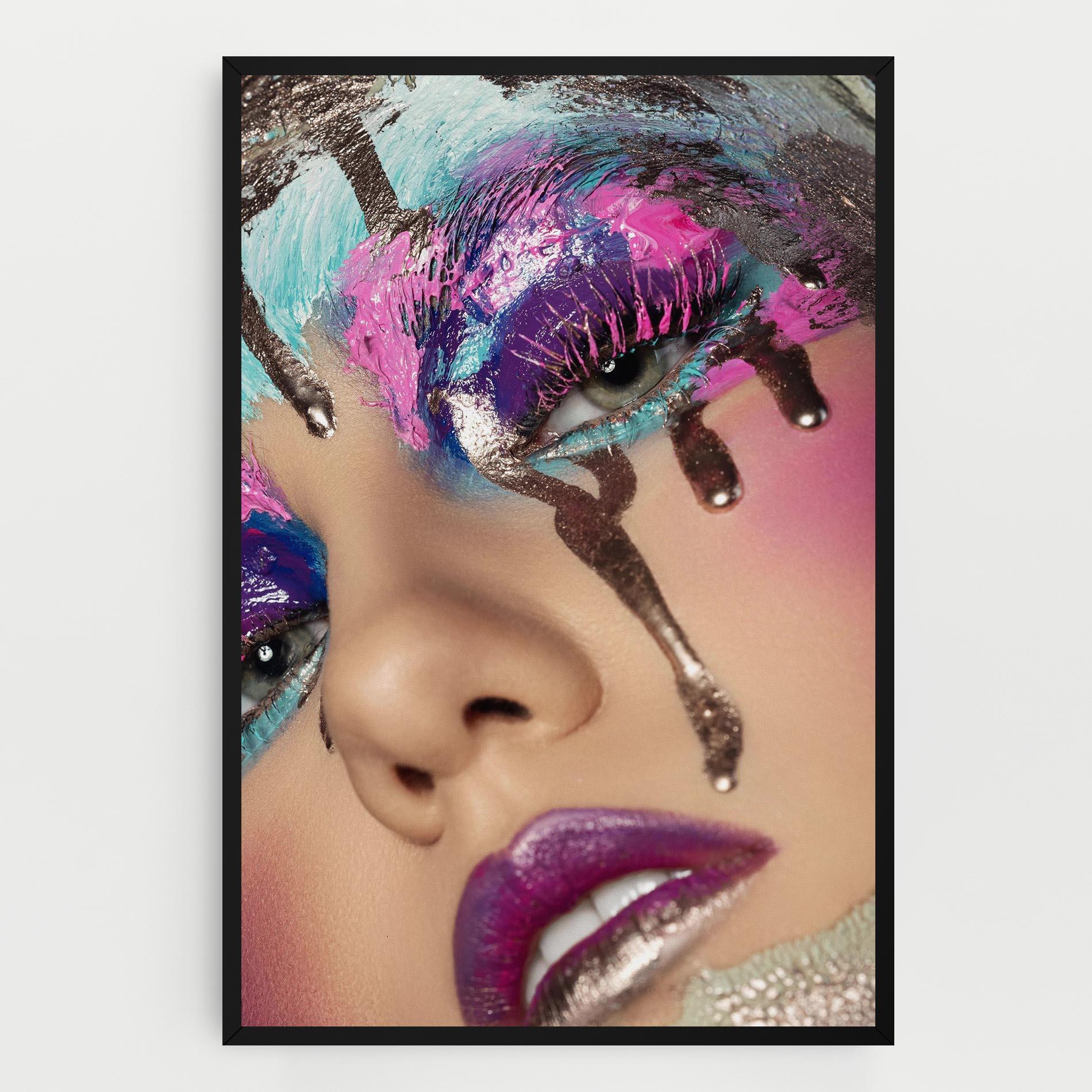 Vászonkép Pretty Pink Eyelashes mockup 0