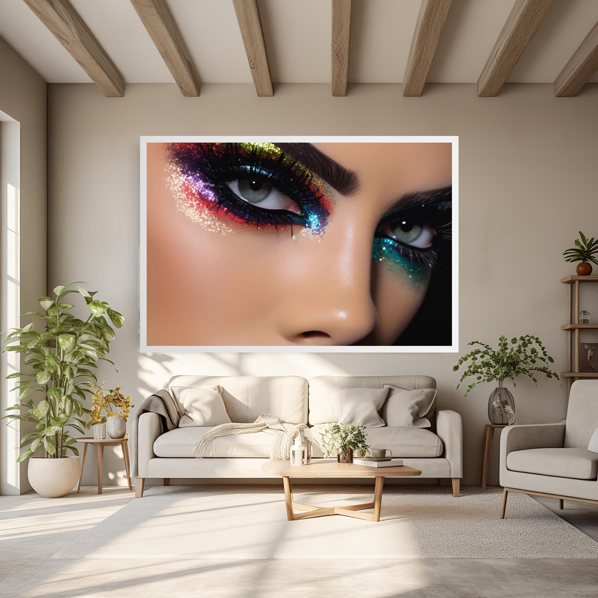 Vászonkép Feminine Makeup Model mockup 6