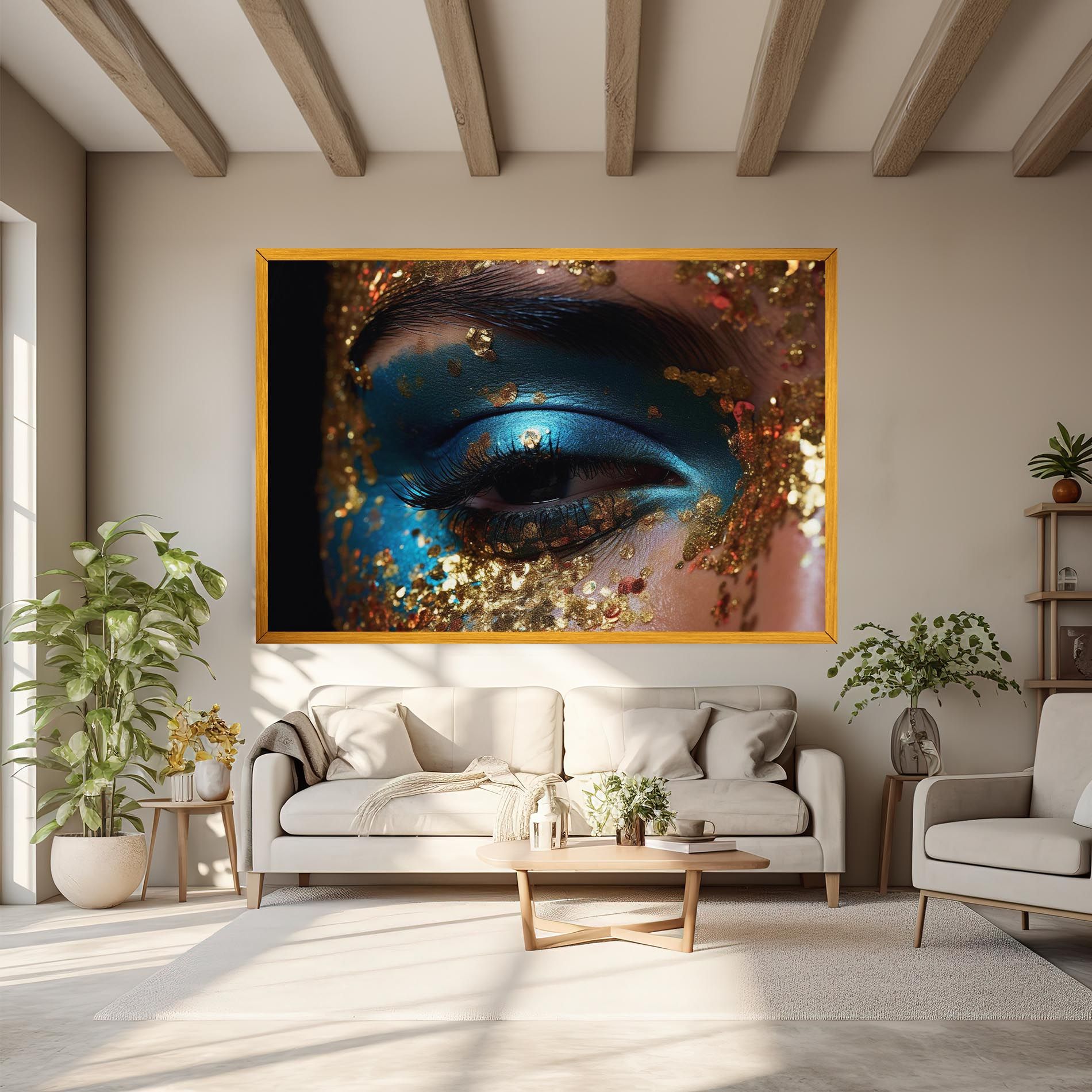 Blue Gold Glitter mockup 6