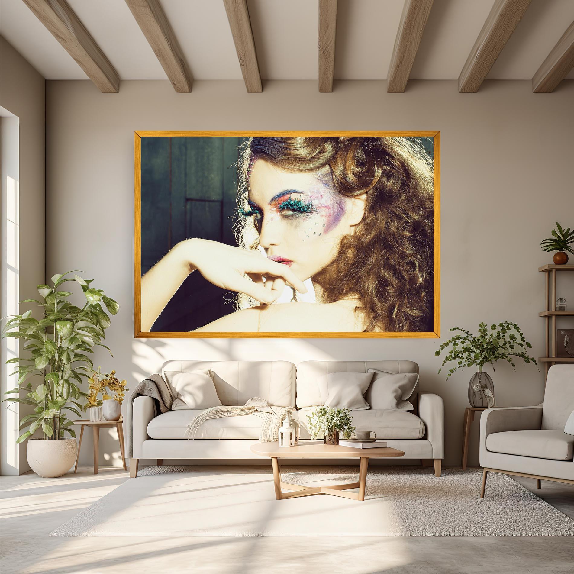 Vászonkép False Feather Eyelashes mockup 6