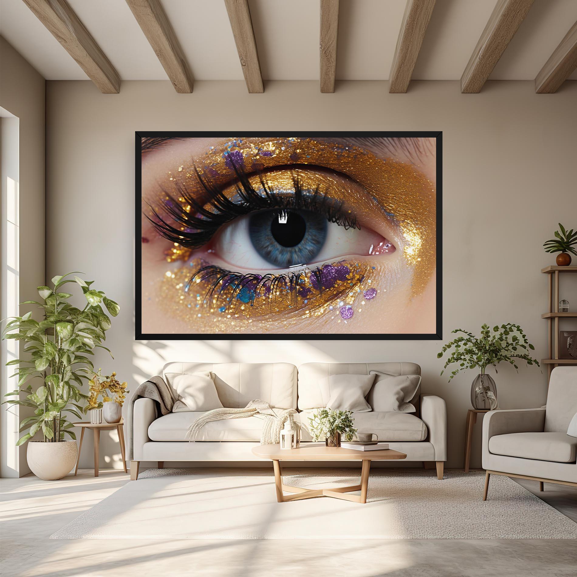 Vászonkép Blue Eye Make Up mockup 6