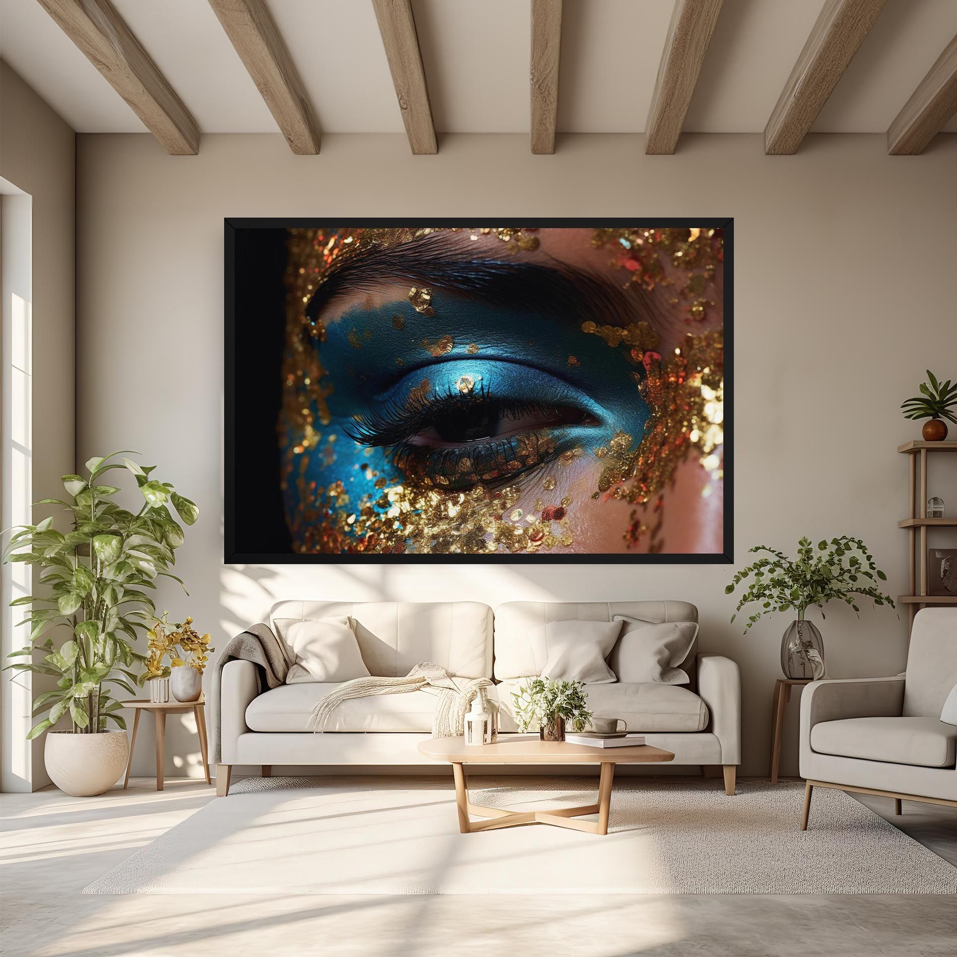 Blue Gold Glitter mockup 6