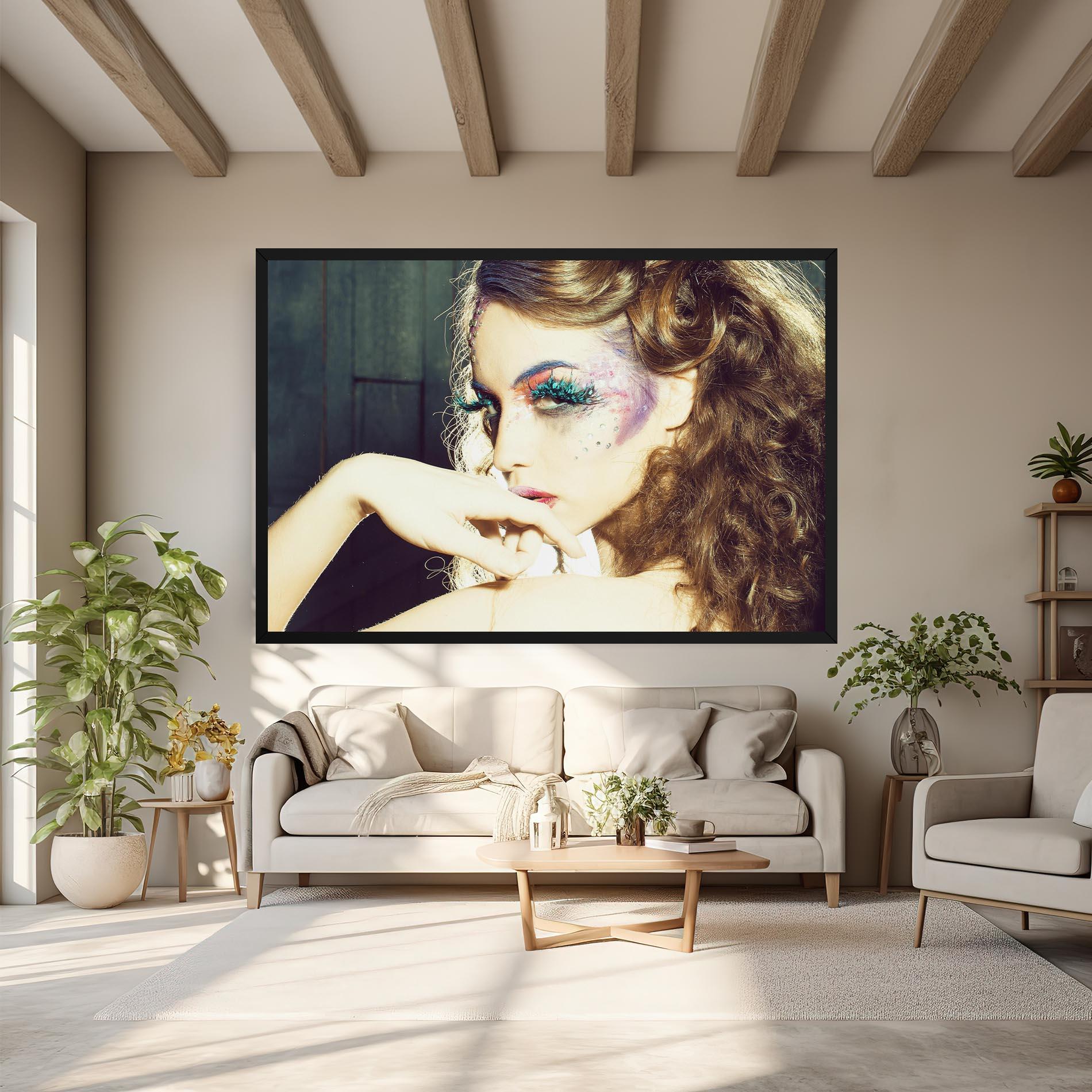 Vászonkép False Feather Eyelashes mockup 6