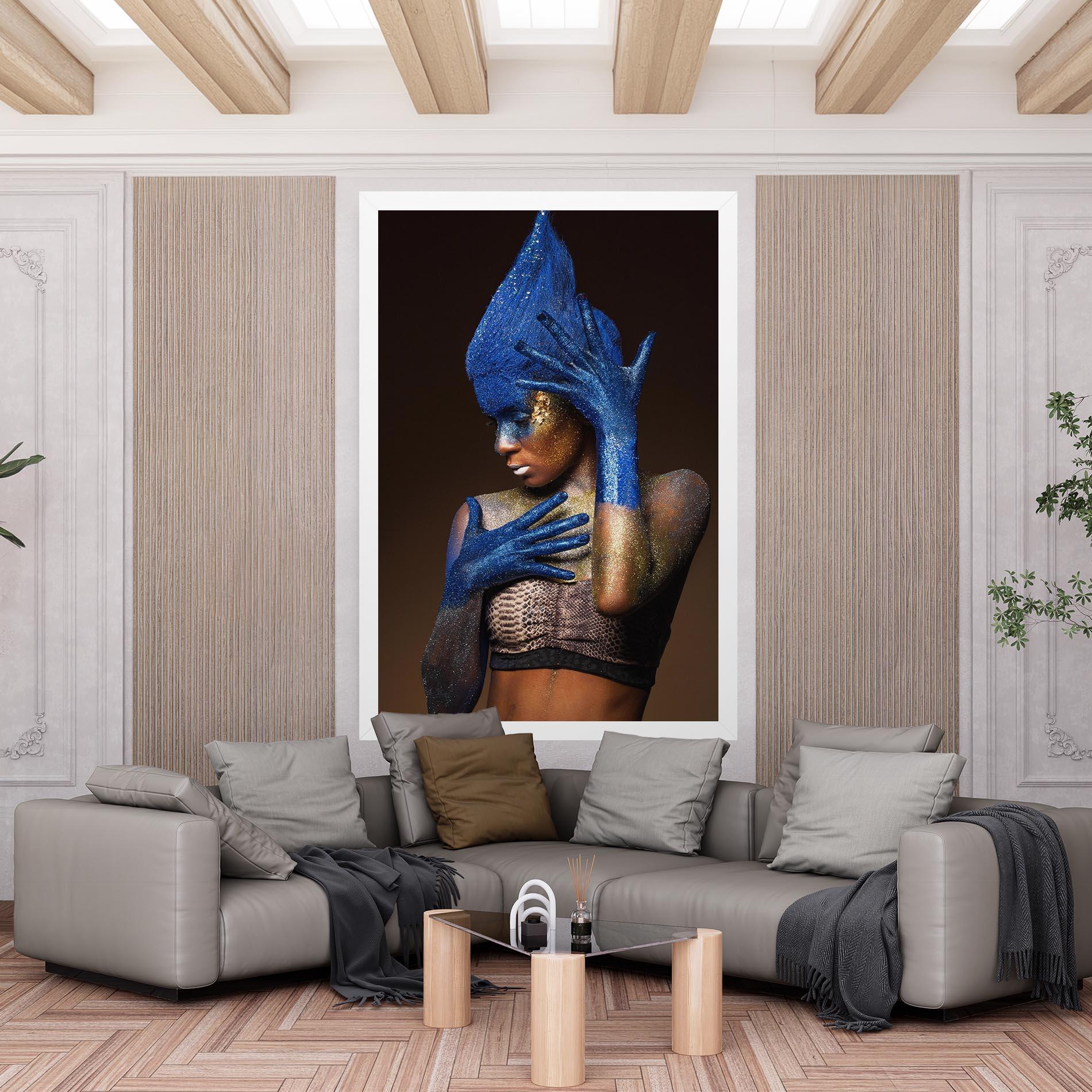 Vászonkép Blue Hands Makeup mockup 6