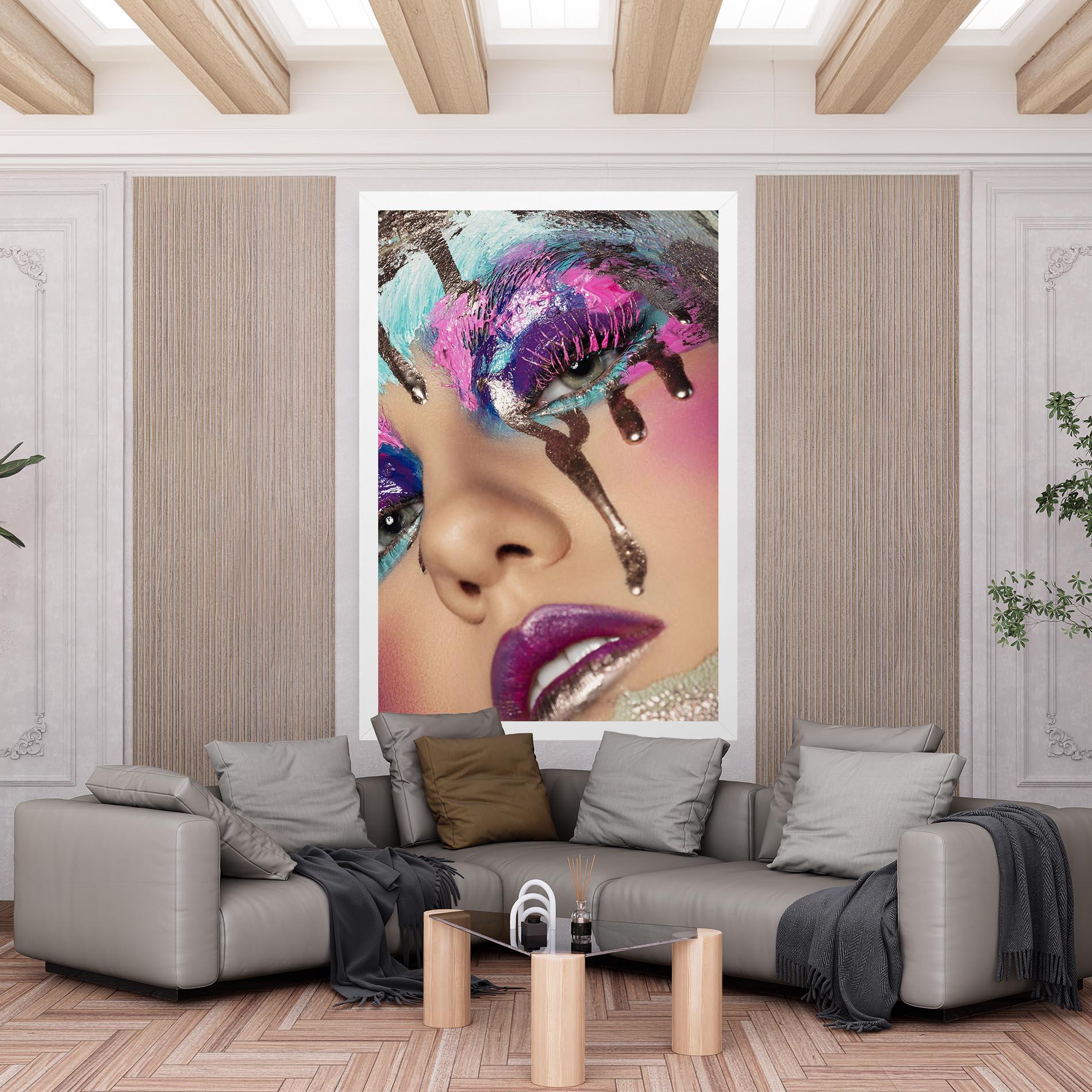 Vászonkép Pretty Pink Eyelashes mockup 6