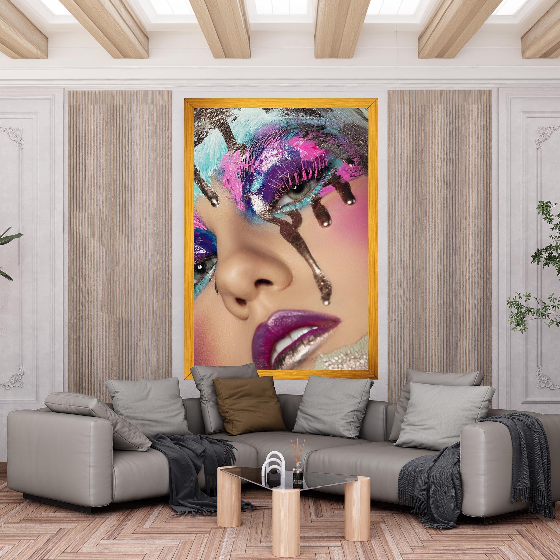 Vászonkép Pretty Pink Eyelashes mockup 6