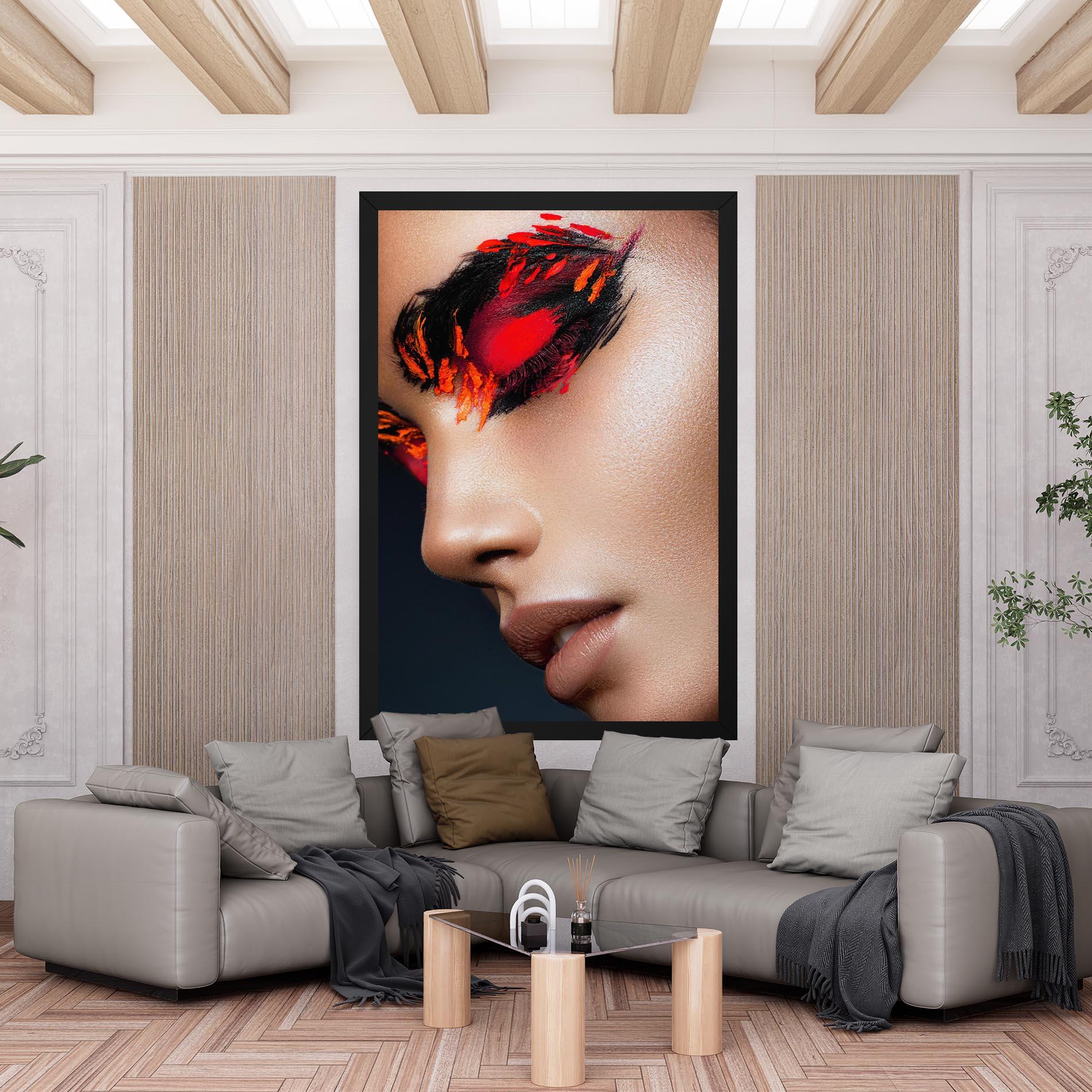 Vászonkép Fire Make Up mockup 6