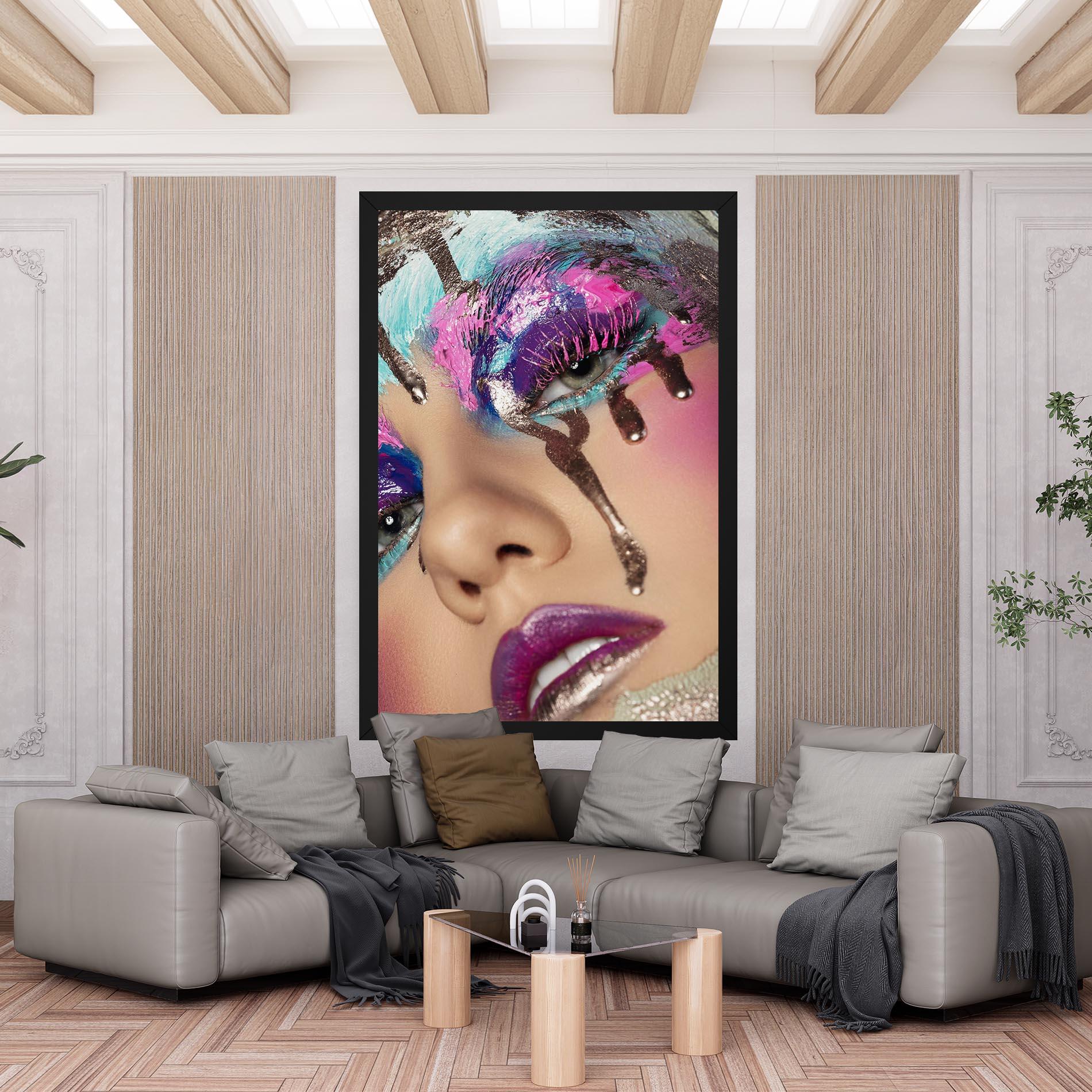 Vászonkép Pretty Pink Eyelashes mockup 6