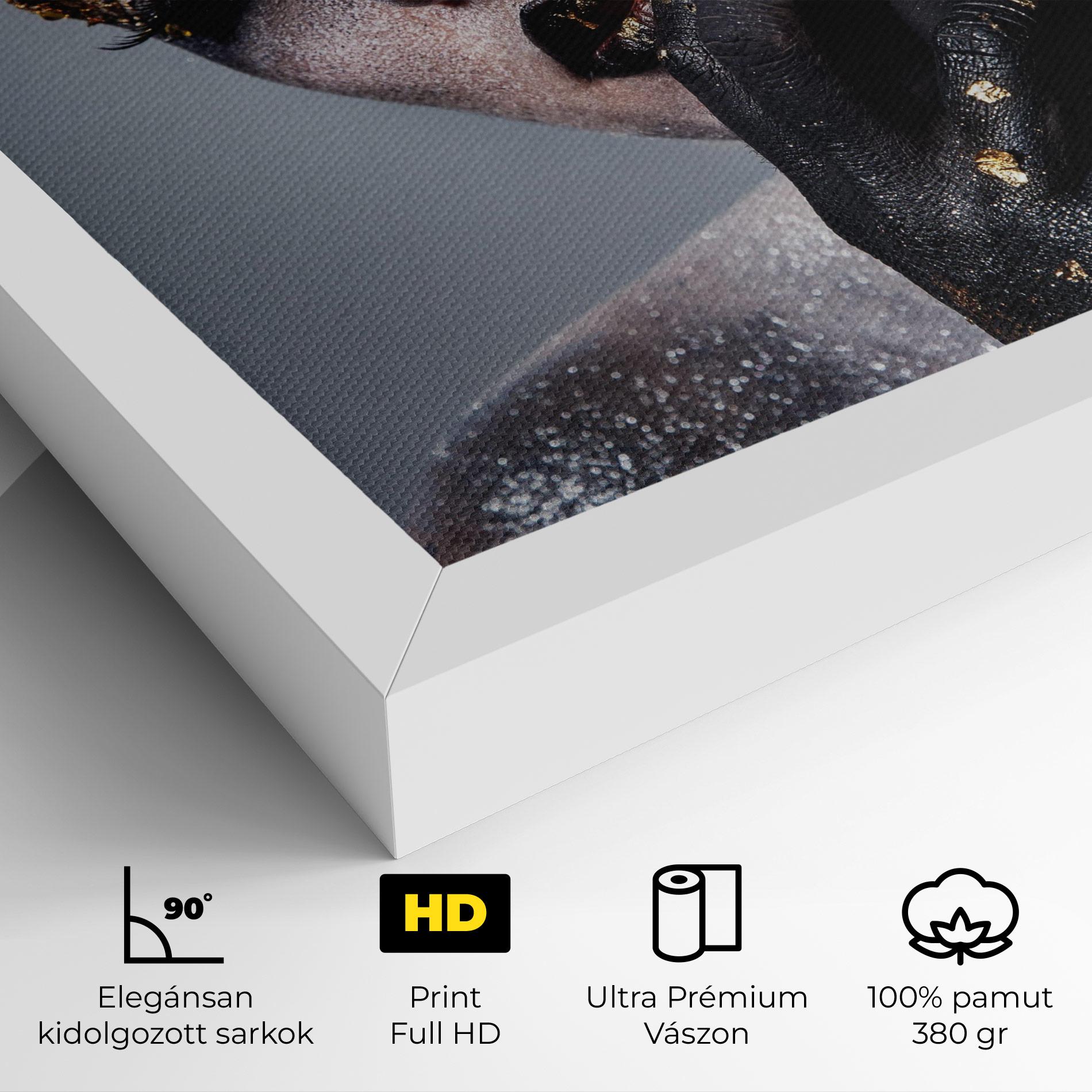 Vászonkép Black Artistic Makeup mockup 4