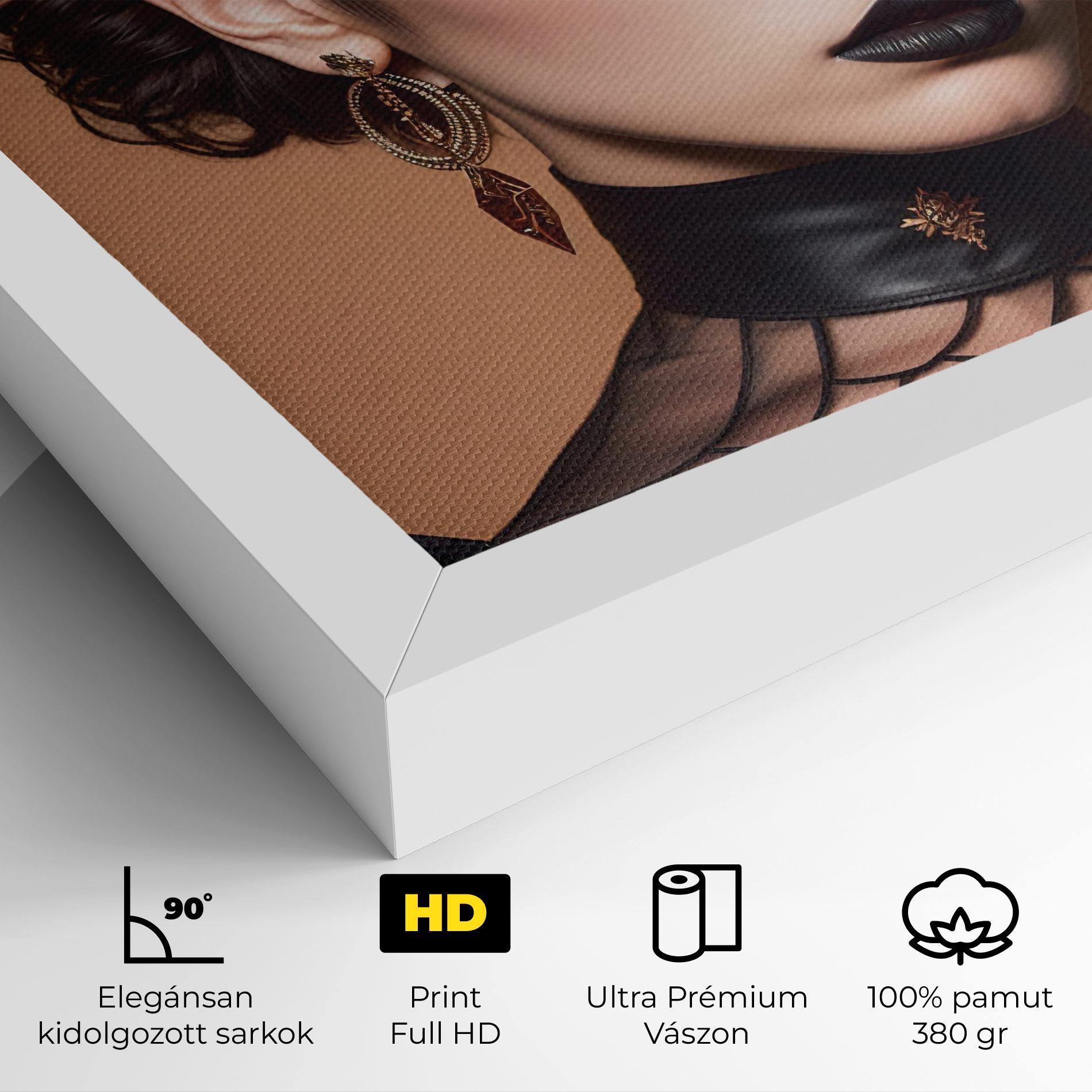 Vászonkép Black Lips Makeup mockup 4