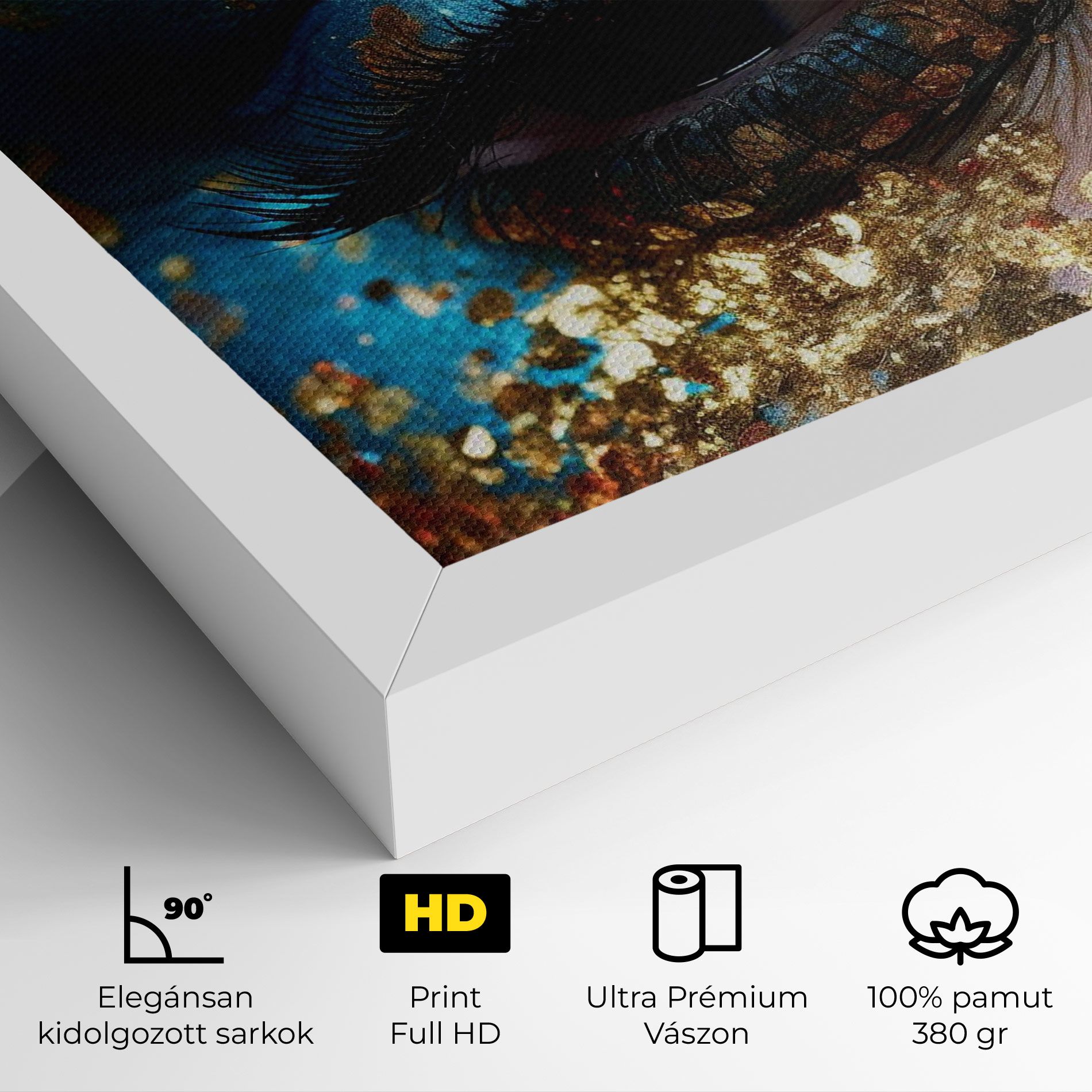 Blue Gold Glitter mockup 4