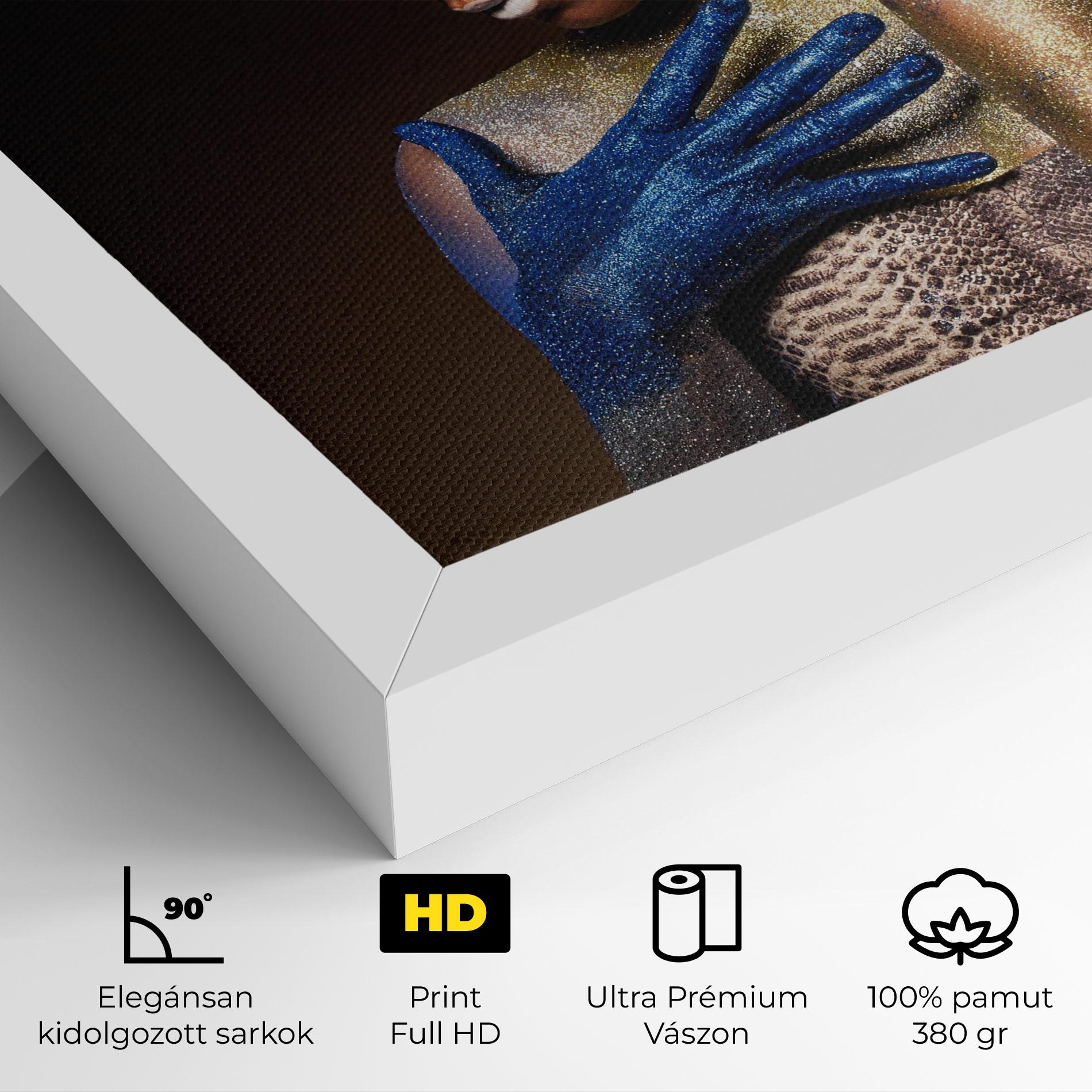 Vászonkép Blue Hands Makeup mockup 4
