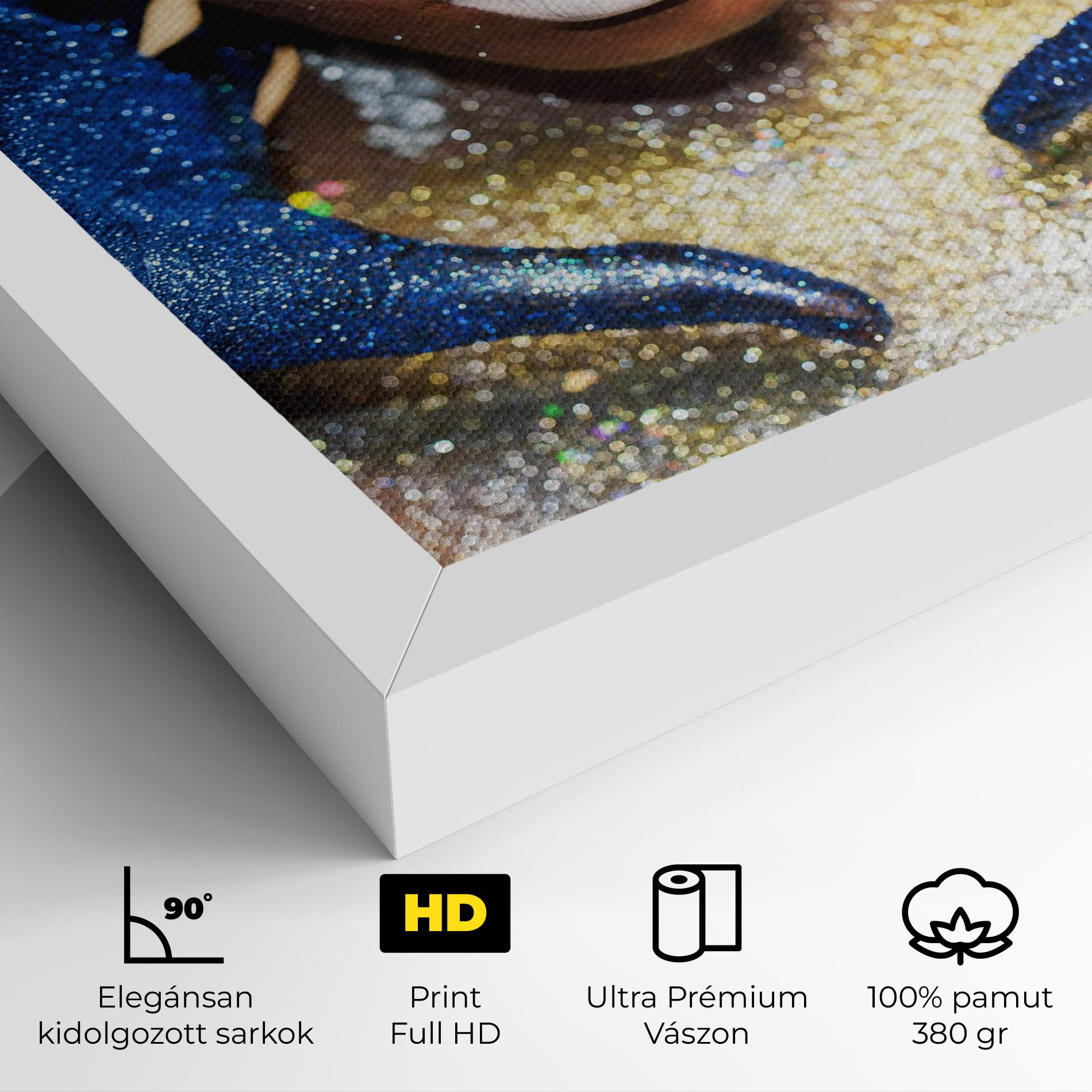 Vászonkép Glue Gold Glitter mockup 4