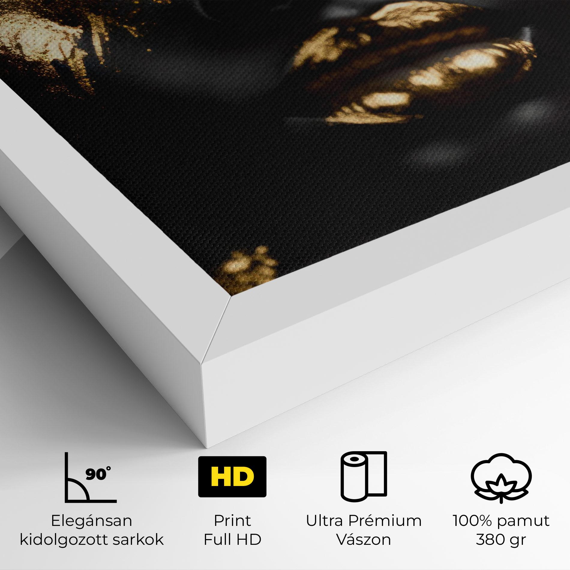 Vászonkép Gold Eyes Makeup mockup 4