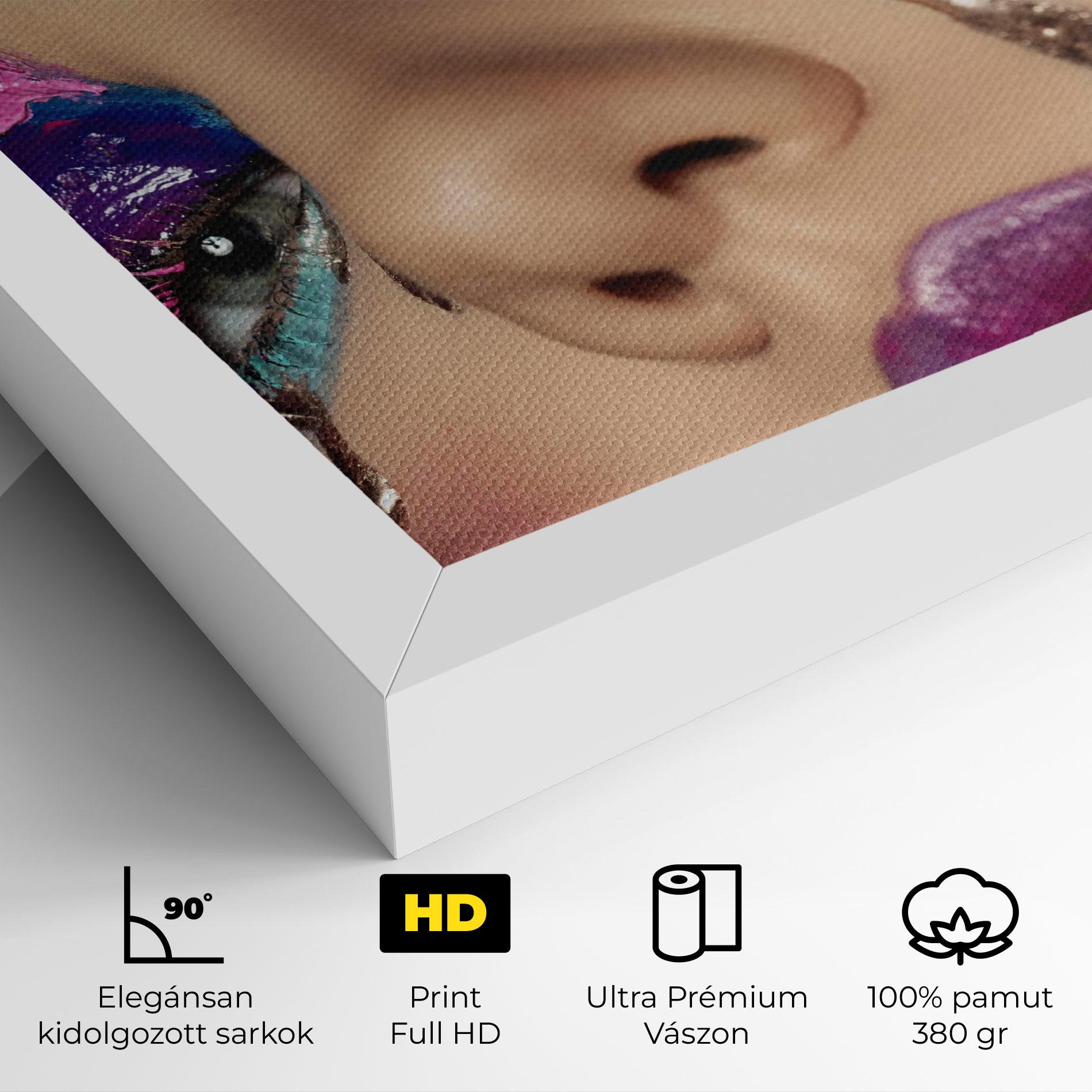 Vászonkép Pretty Pink Eyelashes mockup 4