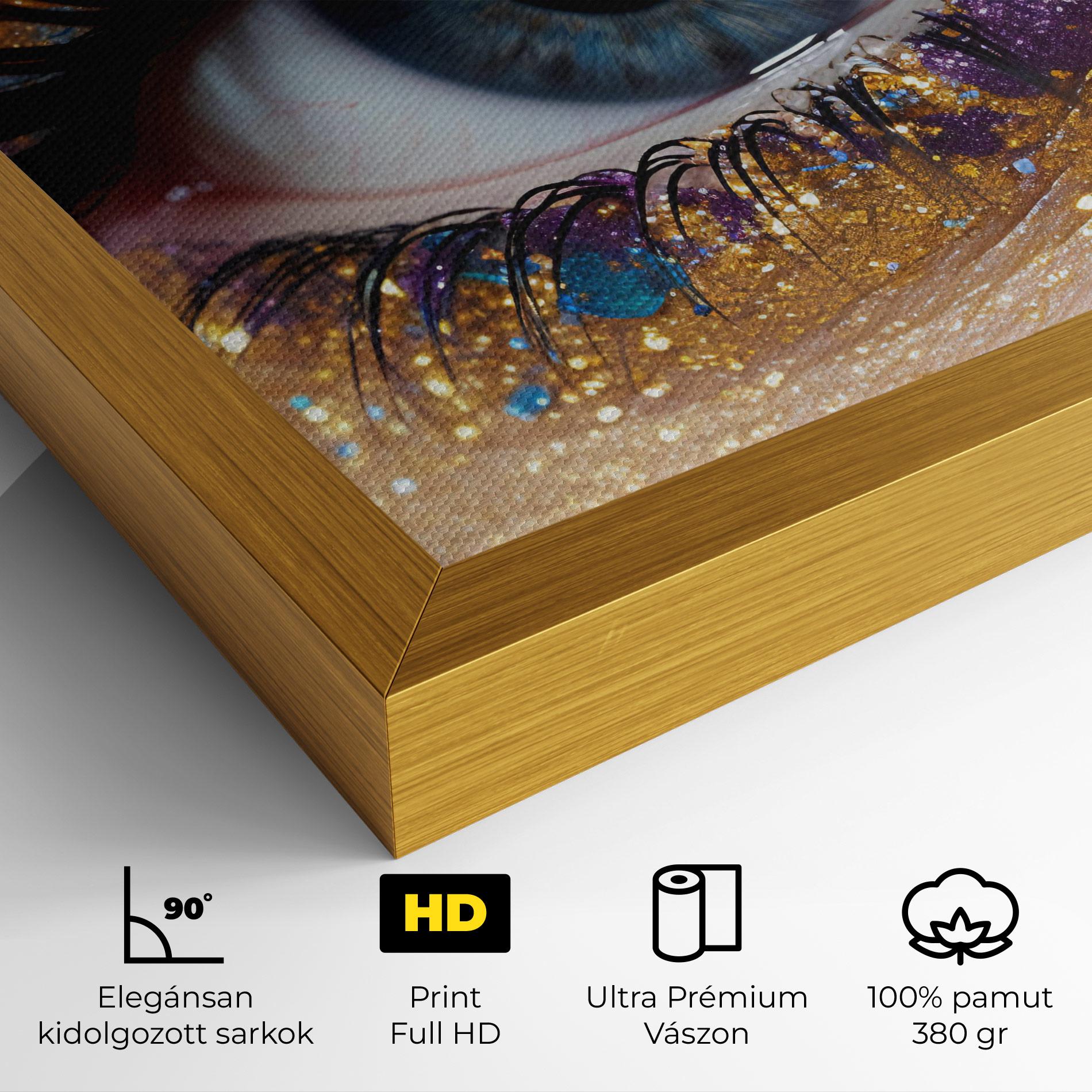 Vászonkép Blue Eye Make Up mockup 4