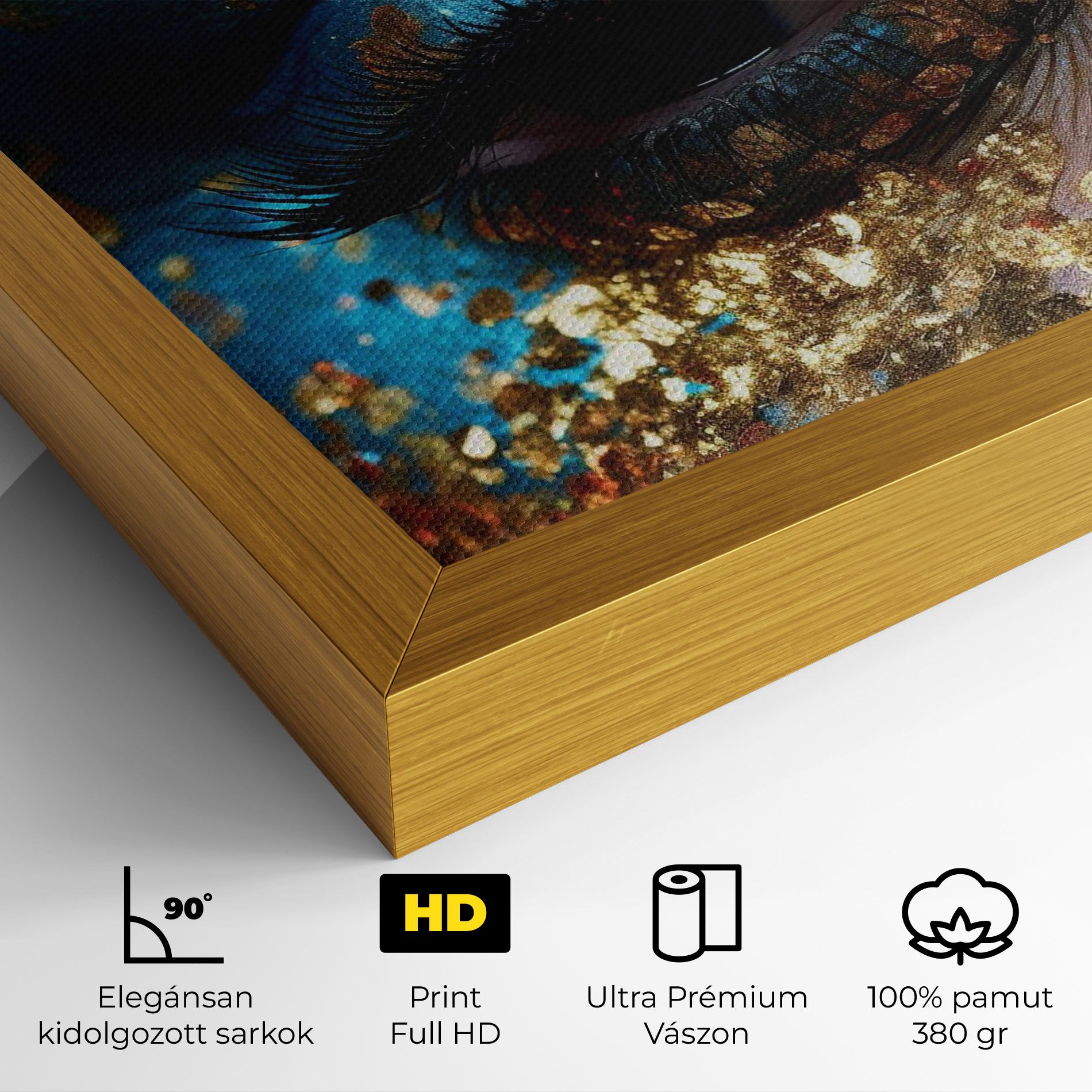 Blue Gold Glitter mockup 4