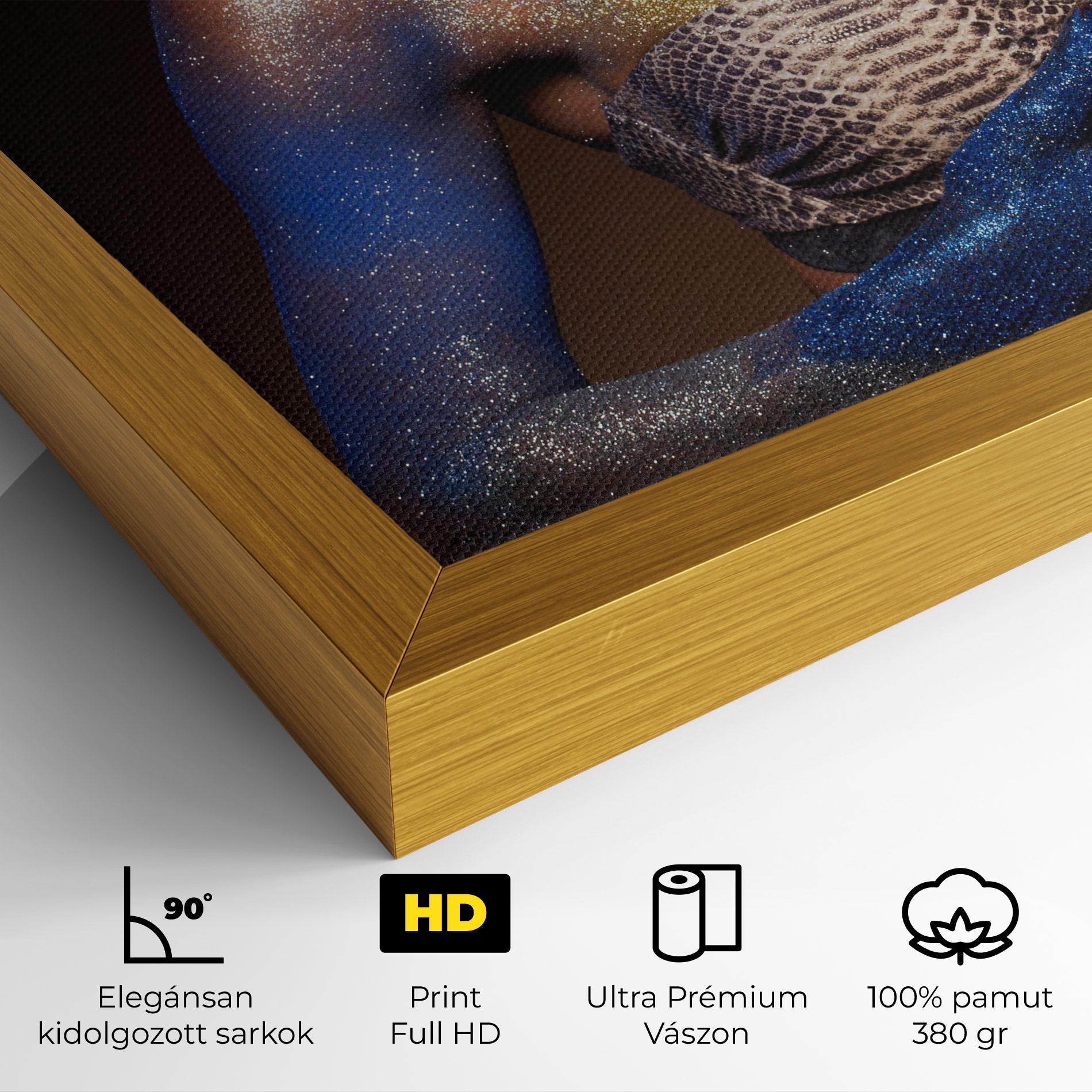 Vászonkép Blue Hair Make Up mockup 4