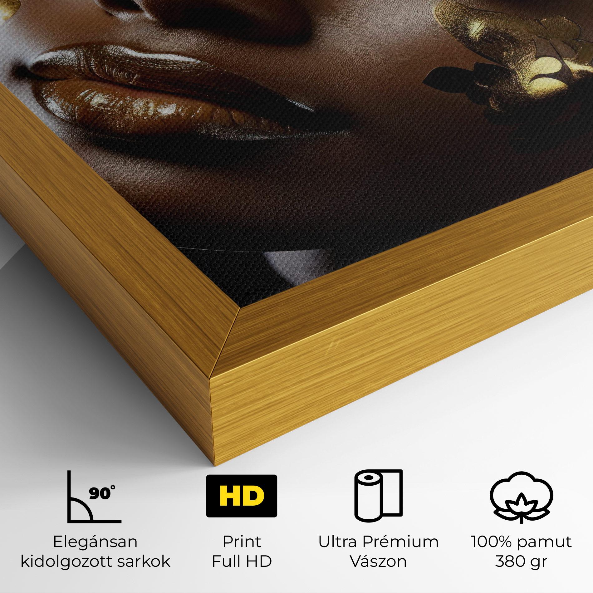 Vászonkép Dark Blue Makeup mockup 4