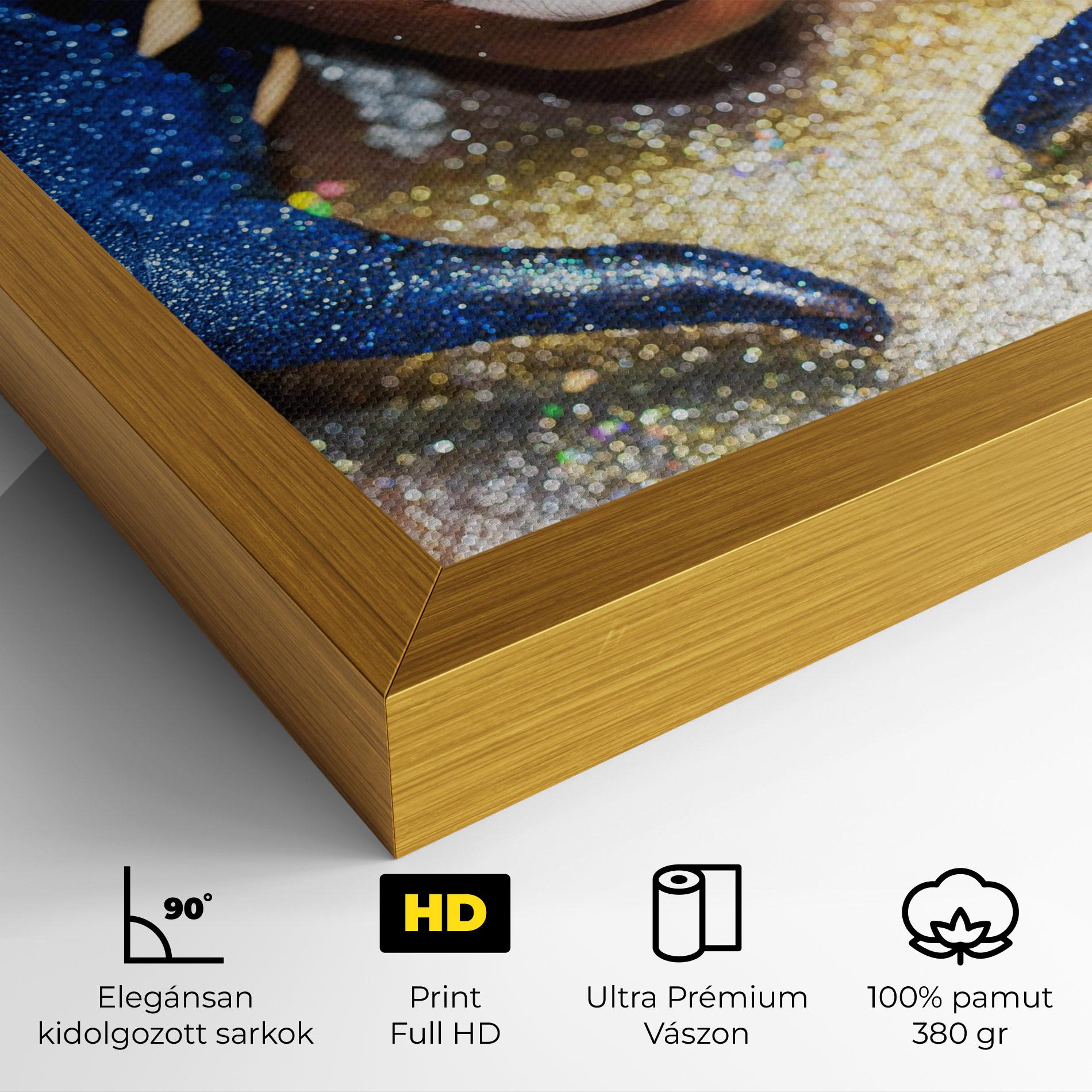 Vászonkép Glue Gold Glitter mockup 4