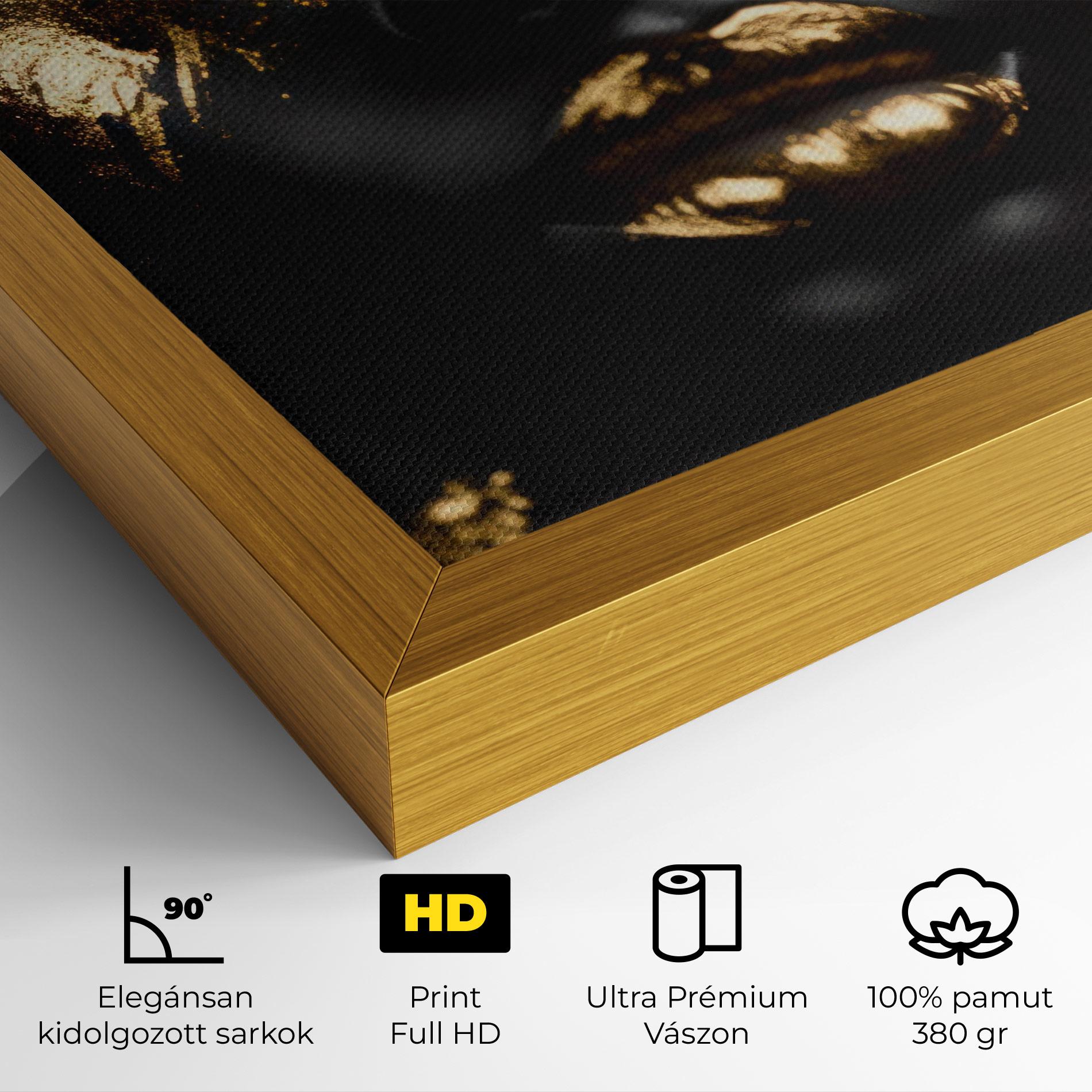 Vászonkép Gold Eyes Makeup mockup 4