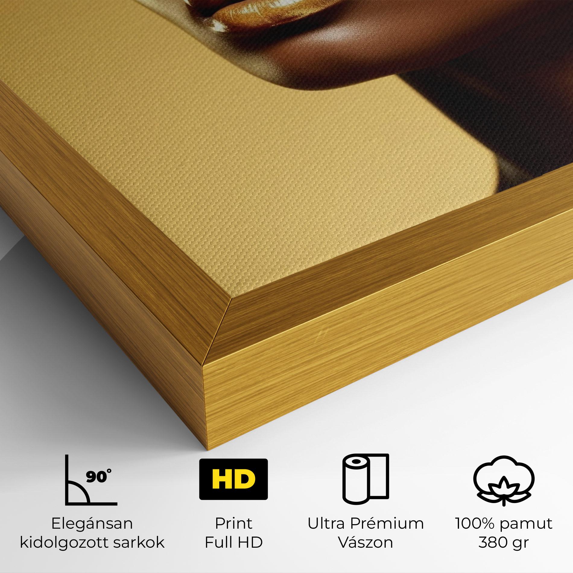 Vászonkép Gold Headdress mockup 4