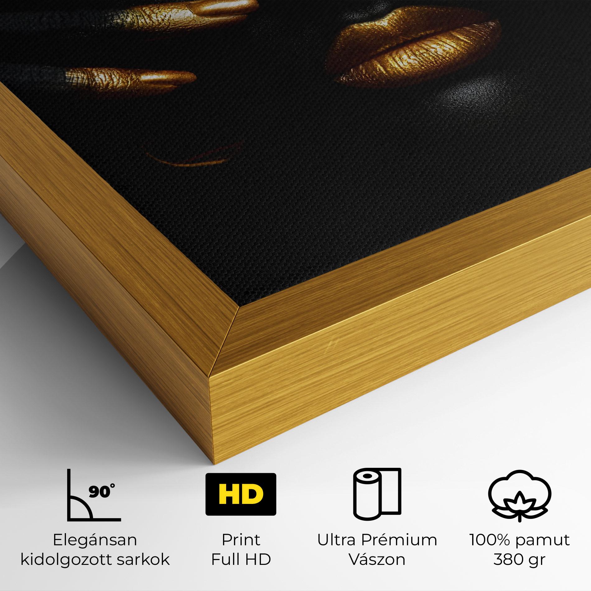 Vászonkép Gold Makeup Fingertips mockup 4