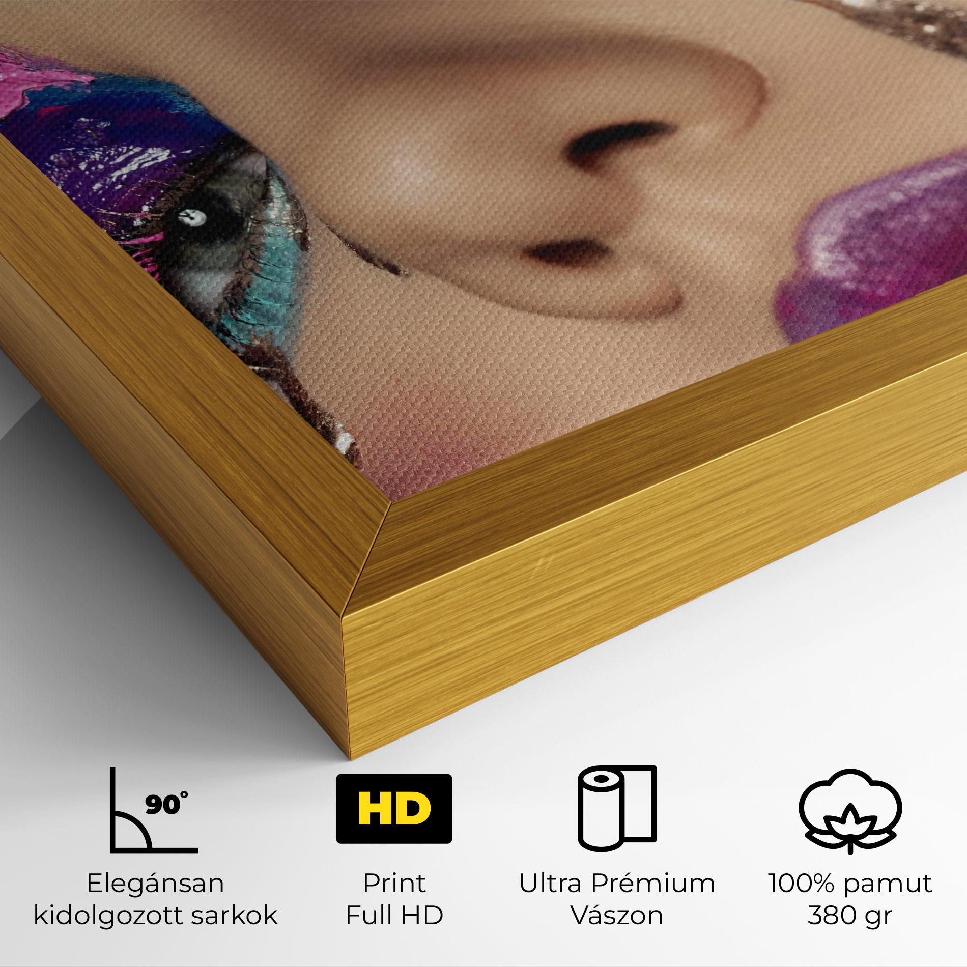 Vászonkép Pretty Pink Eyelashes mockup 4