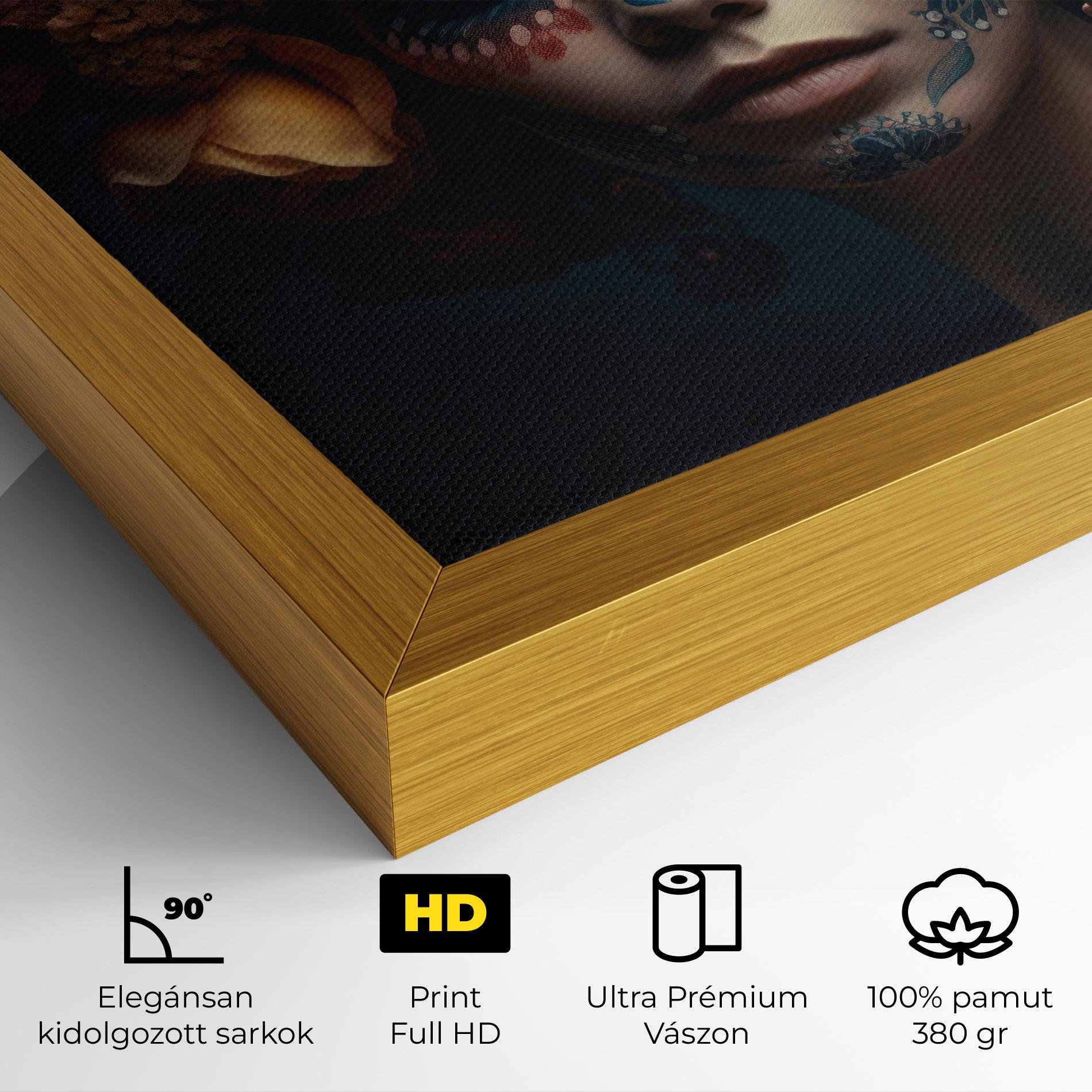 Vászonkép Skull Makeup mockup 4