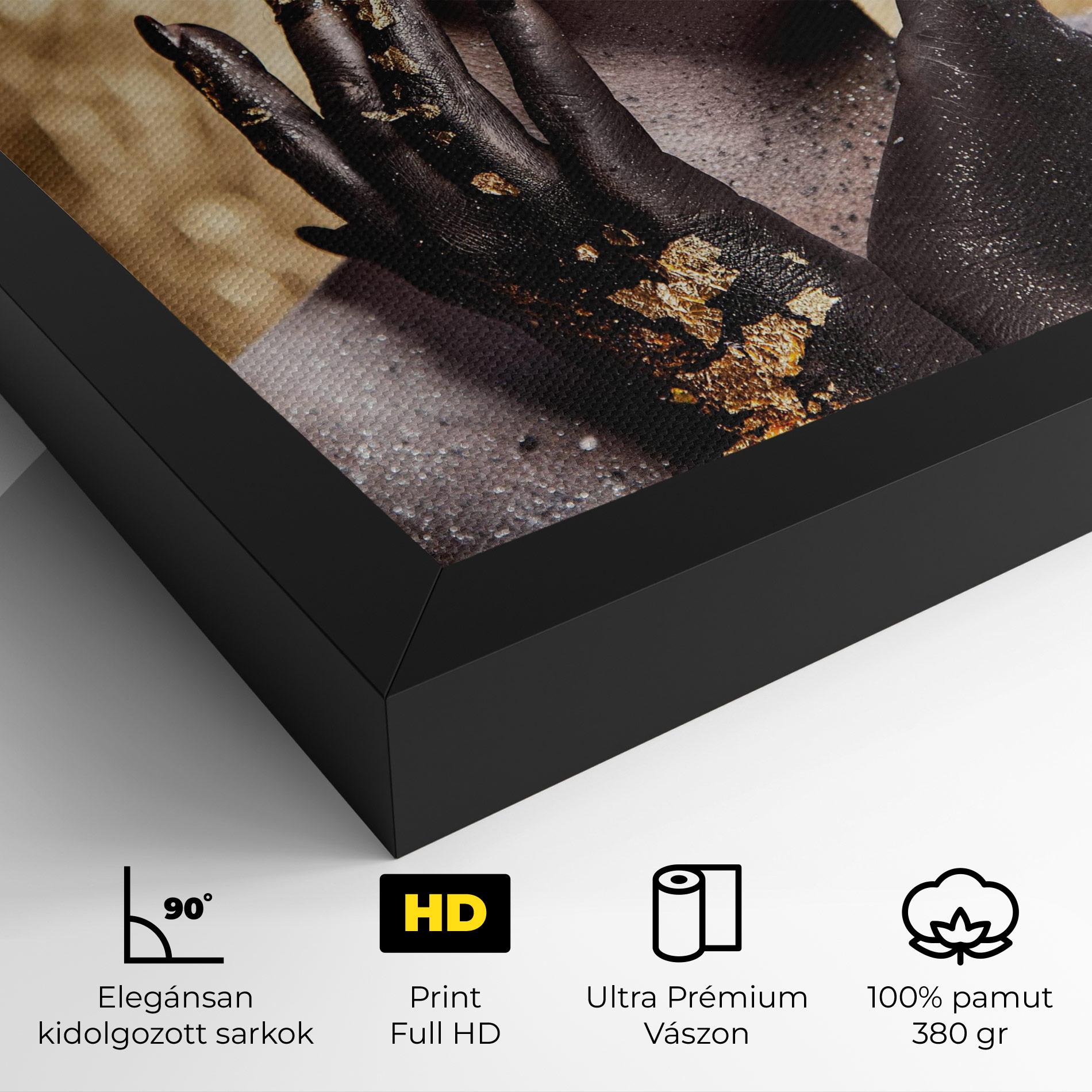 Vászonkép Artistic Glitter Makeup mockup 4