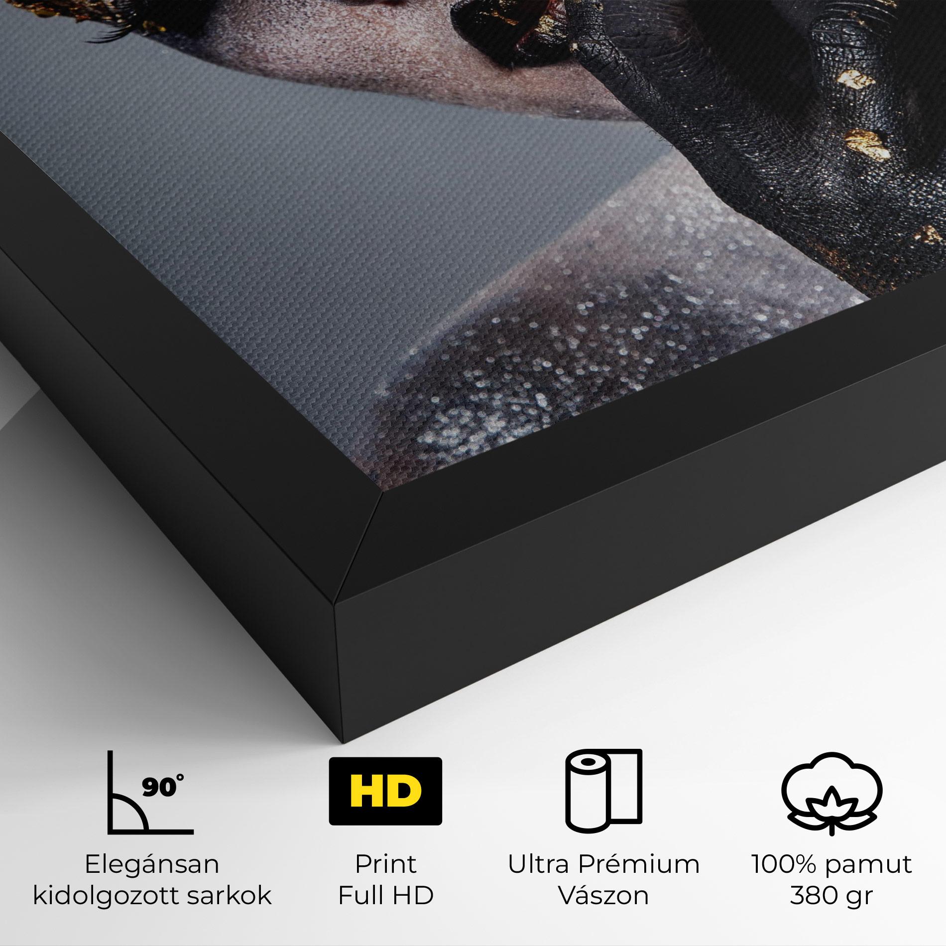 Vászonkép Black Artistic Makeup mockup 4