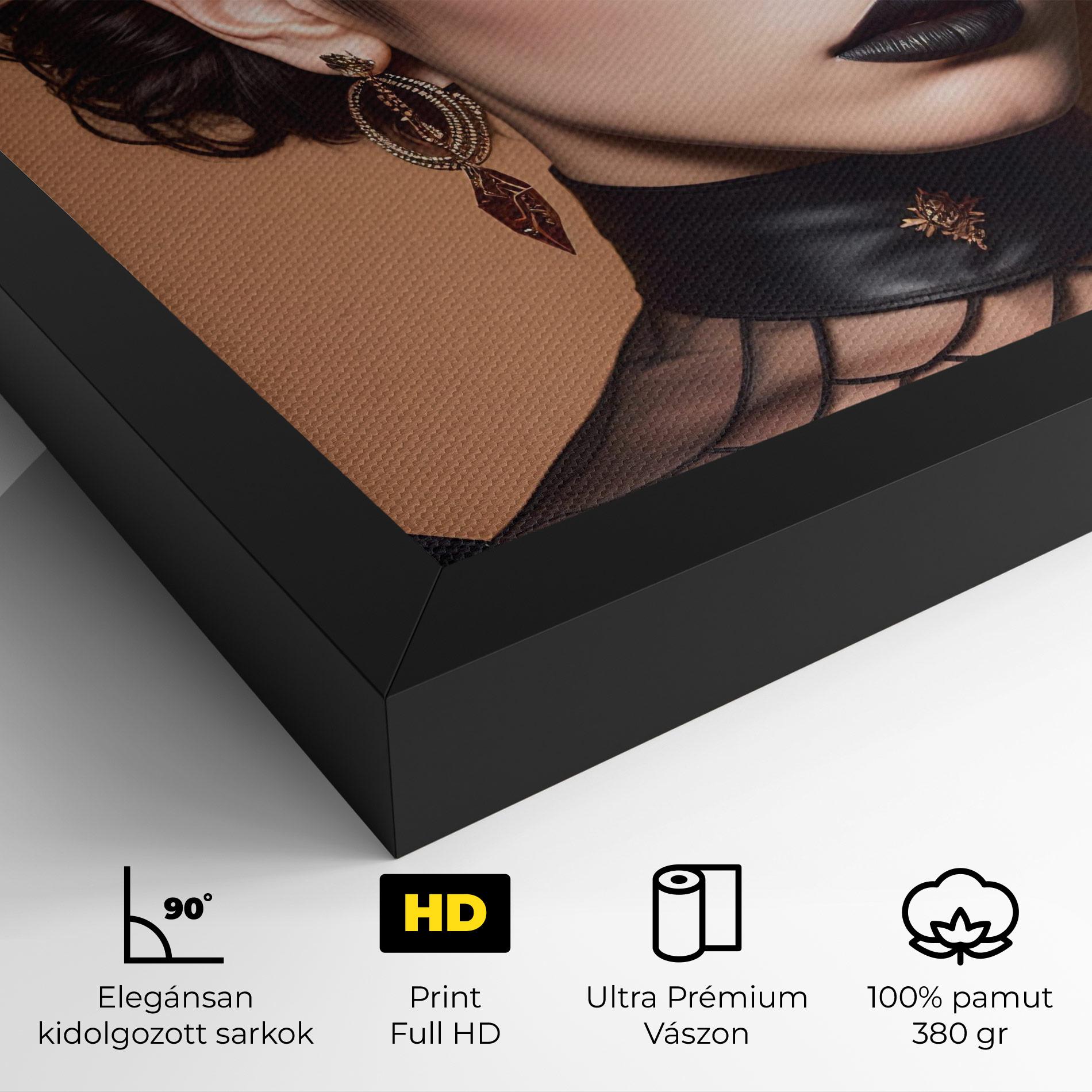 Vászonkép Black Lips Makeup mockup 4